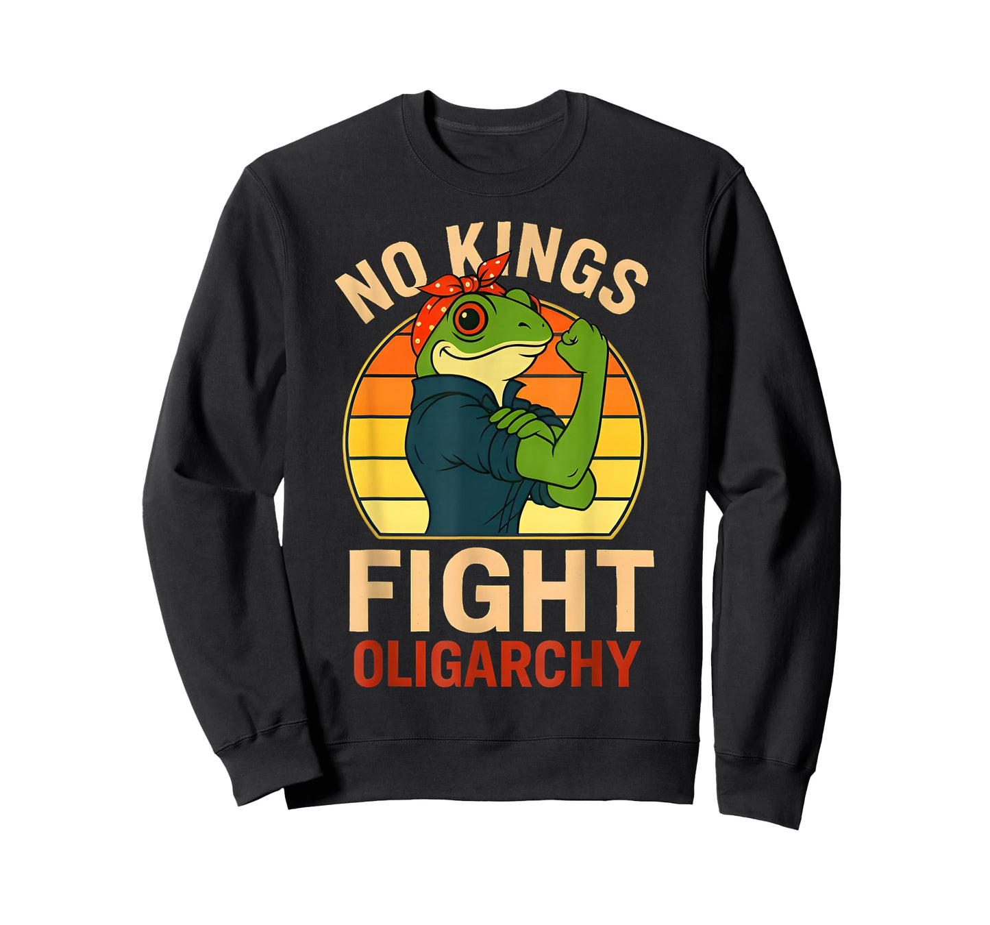 Retro No Kings Shirt Women Vintage Frog No Kings in America T-Shirt