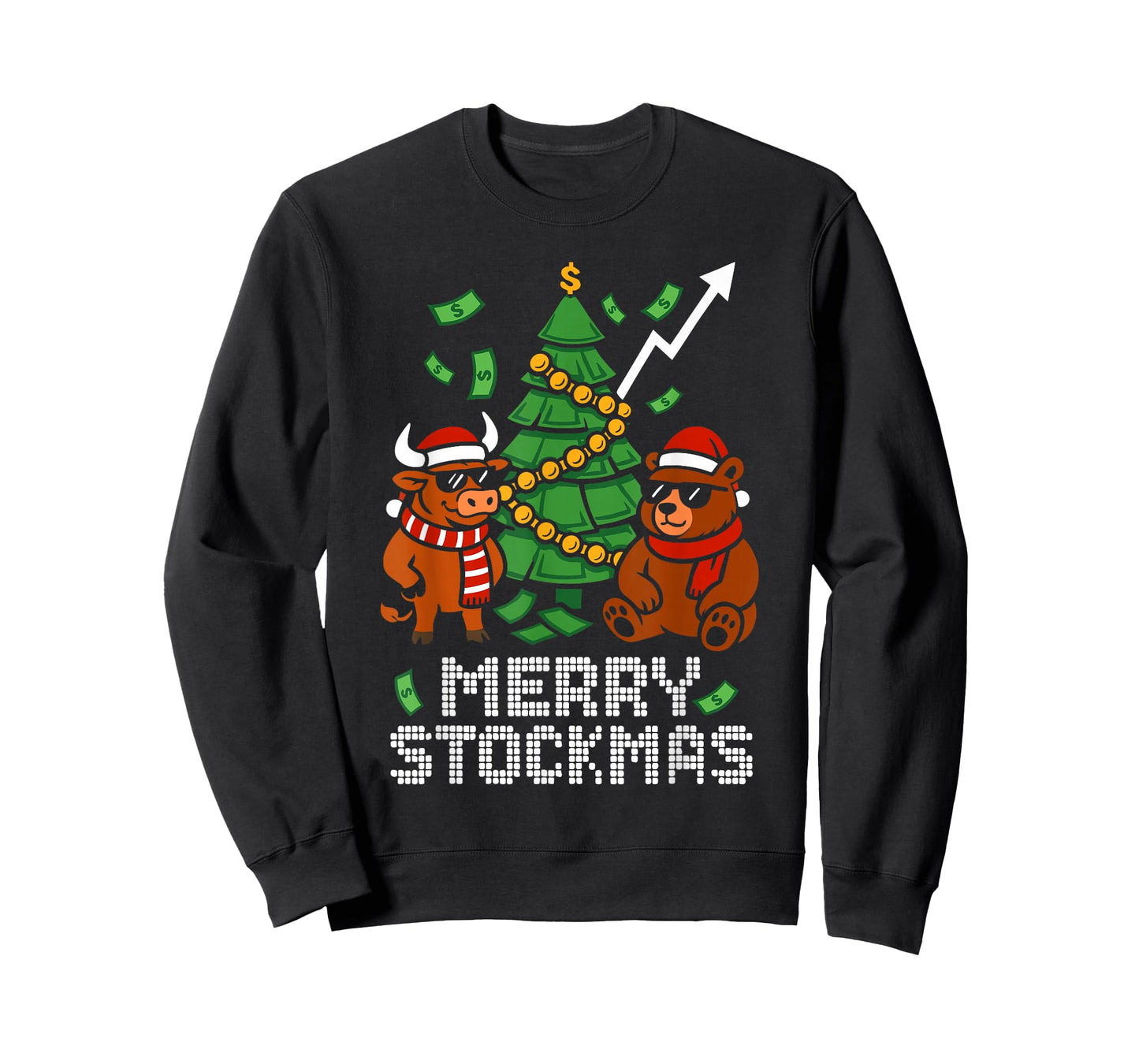 Investor Christmas Men Women Kids Funny Stock Market T-Shirt