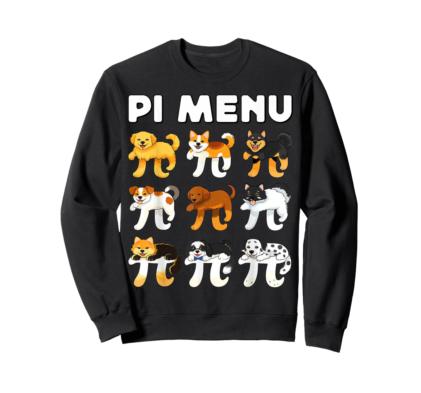 Pi Menu 3.14 Math Teacher Happy Pie Day Teachers Dogs Lover T-Shirt