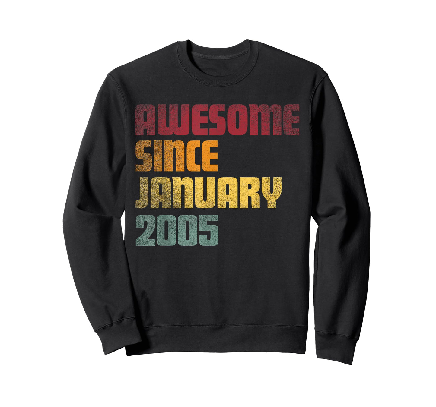 Awesome Since January 2005 21st Birthday - Vintage T-Shirt