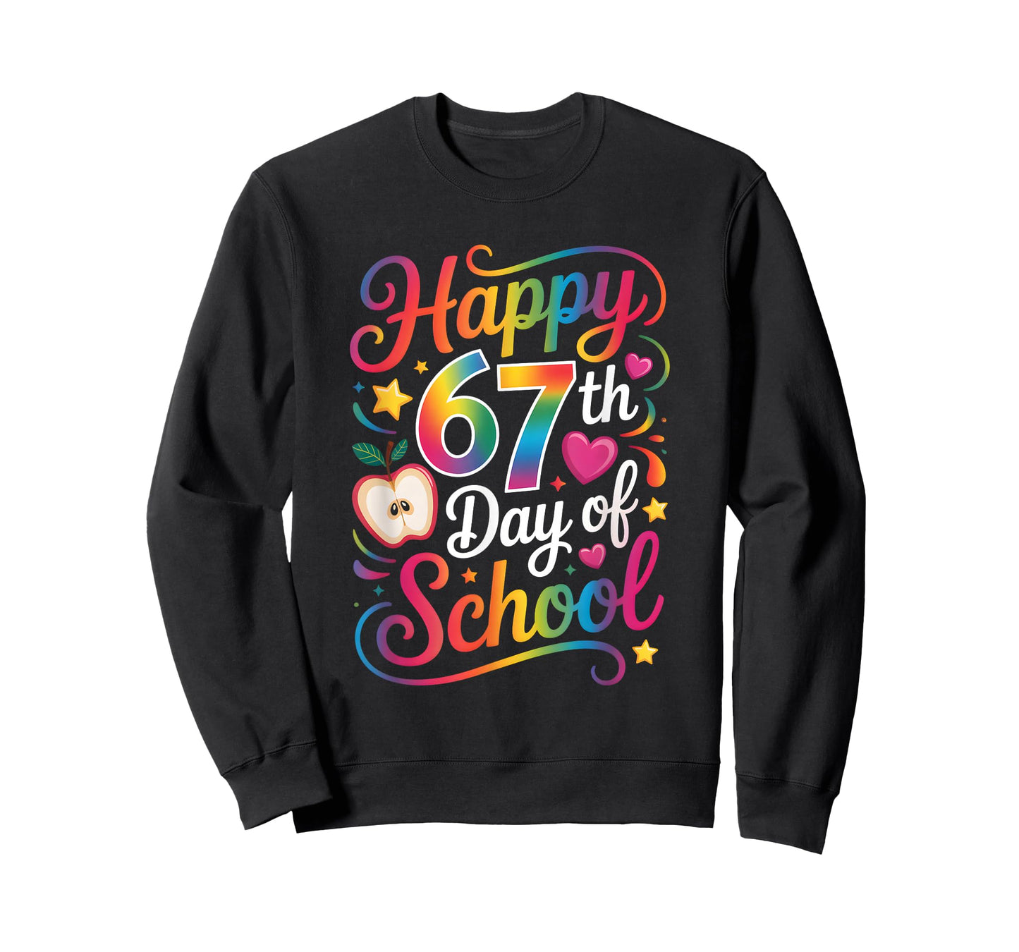 Happy 67 Days of School Six Seven Meme 100th Day of School T-Shirt