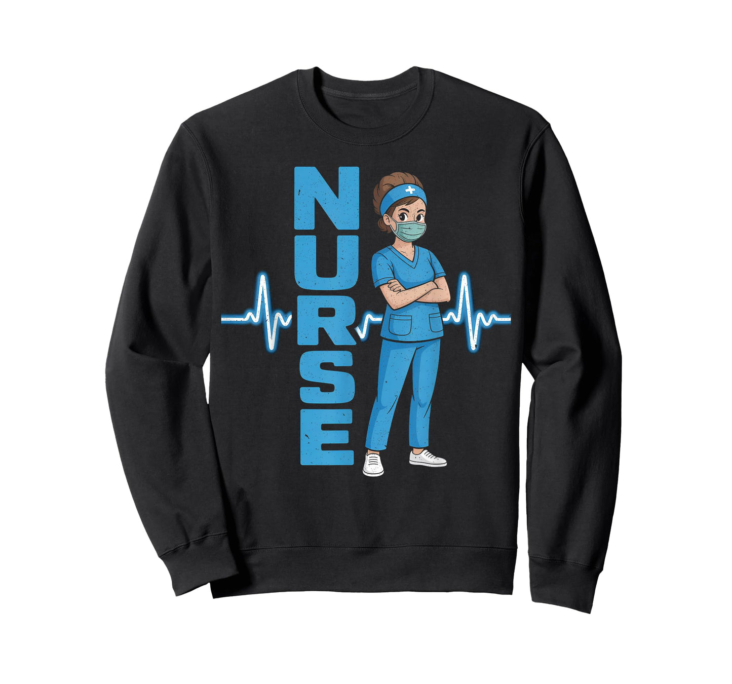 Nurse Uniform Face Mask Funny Nursing, Nurses Lover T-Shirt