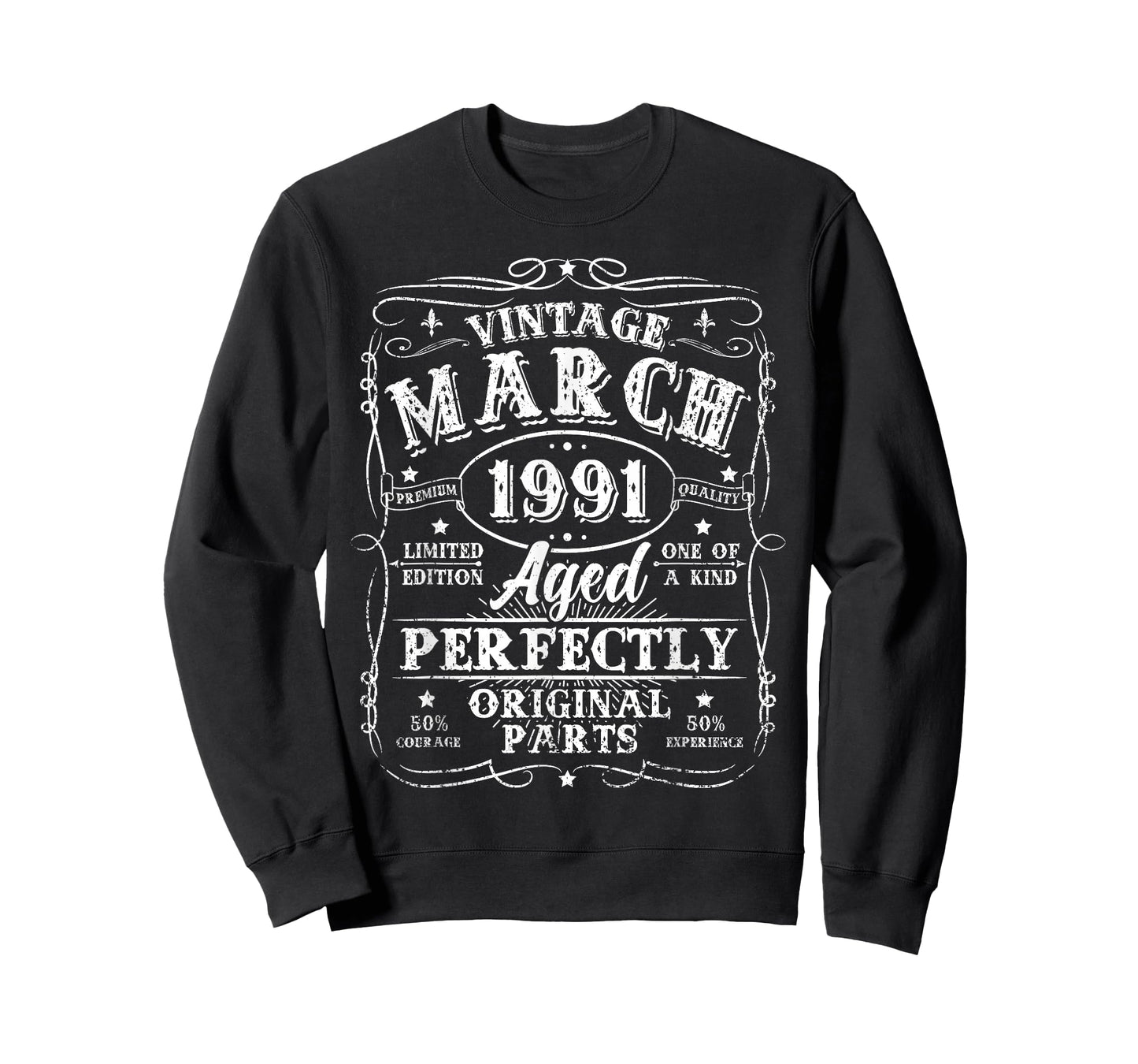 35 Year Old Vintage March 1991 35th Birthday for Men Women T-Shirt
