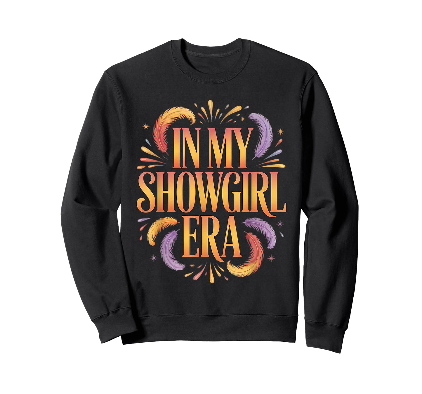 in My Showgirl Era Feather Sparkle Retro Style T-Shirt
