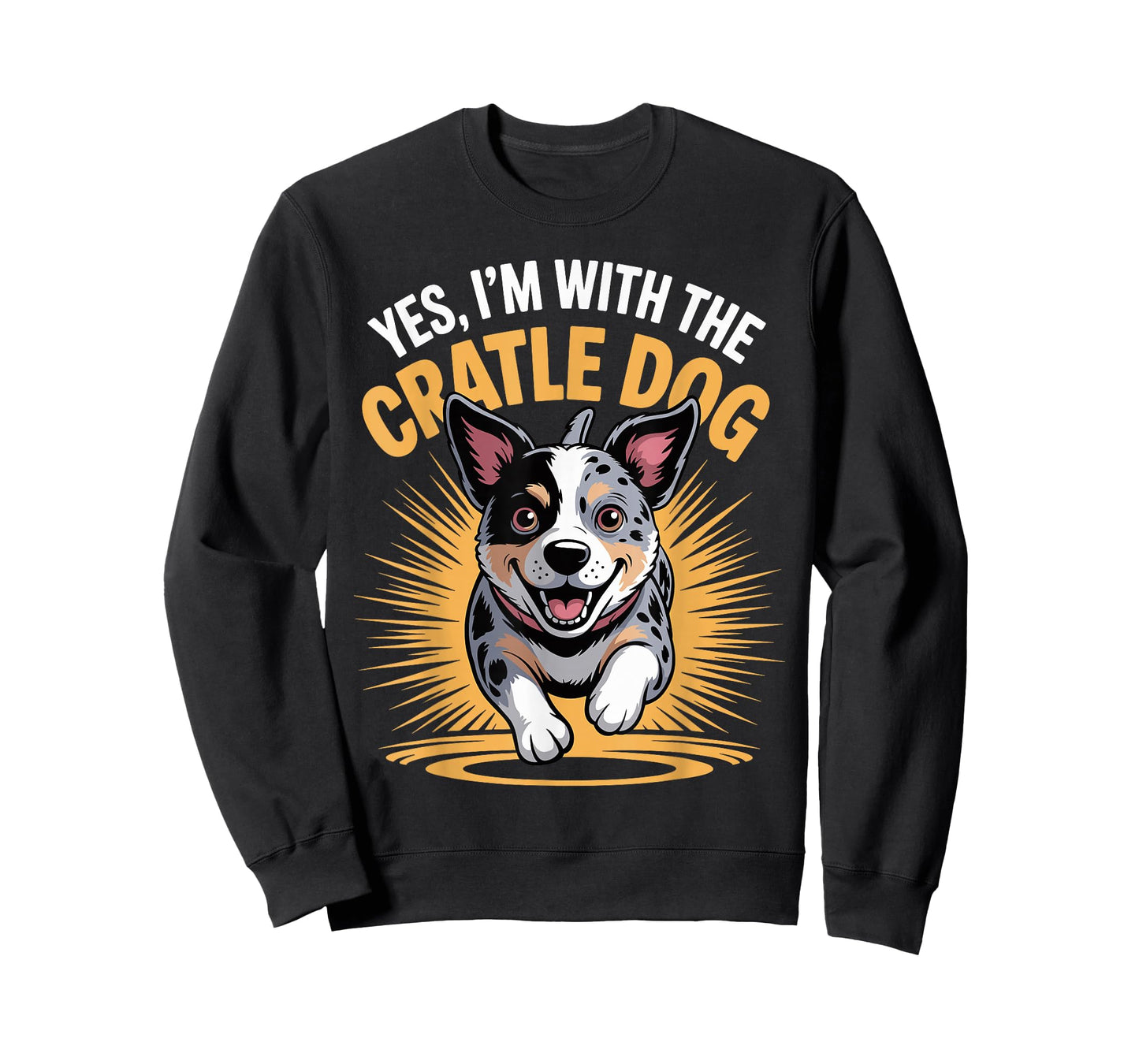 Funny Pet Dog Yes I'm with The Crazy Australian Cattle Dog T-Shirt