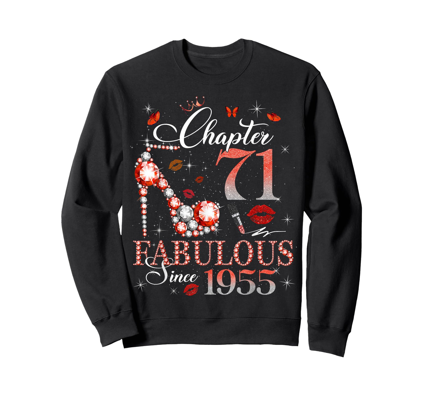 Chapter 71 Fabulous Since 1955 71st Birthday Women Girls T-Shirt