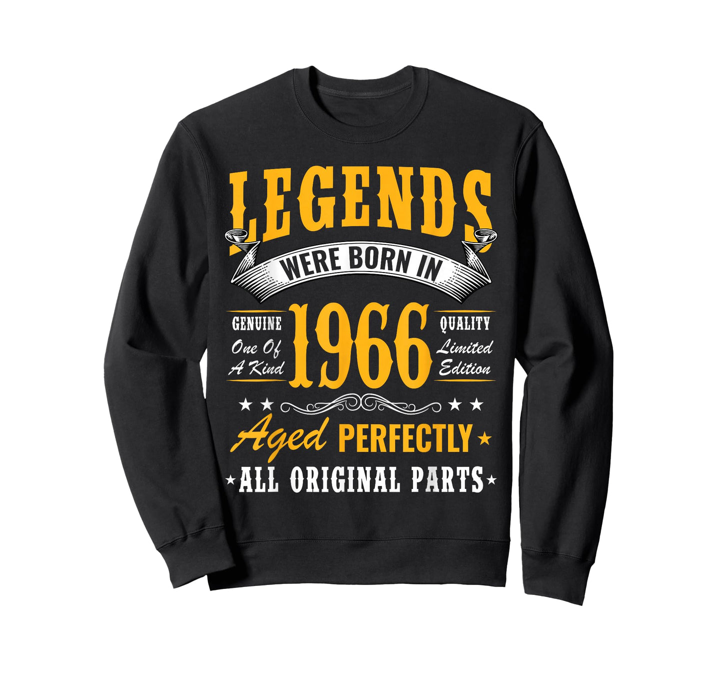 Vintage 60 Birthday Shirt for Men Legends were Born in 1966 T-Shirt