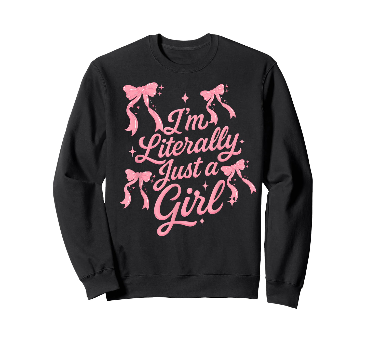 I'm Literally just a Girl Cute coquettte Bows Girl T-Shirt