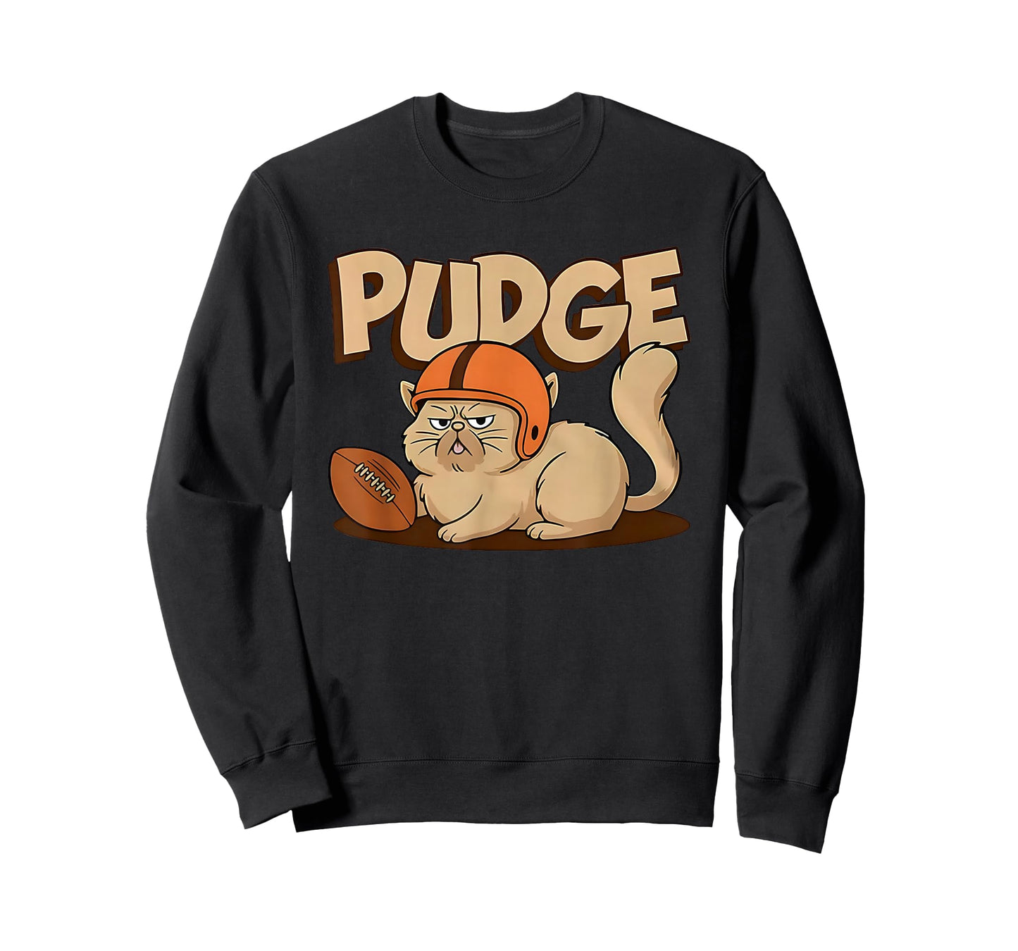 Pudge The Football cat Grumpy Game Day Mascot T-Shirt