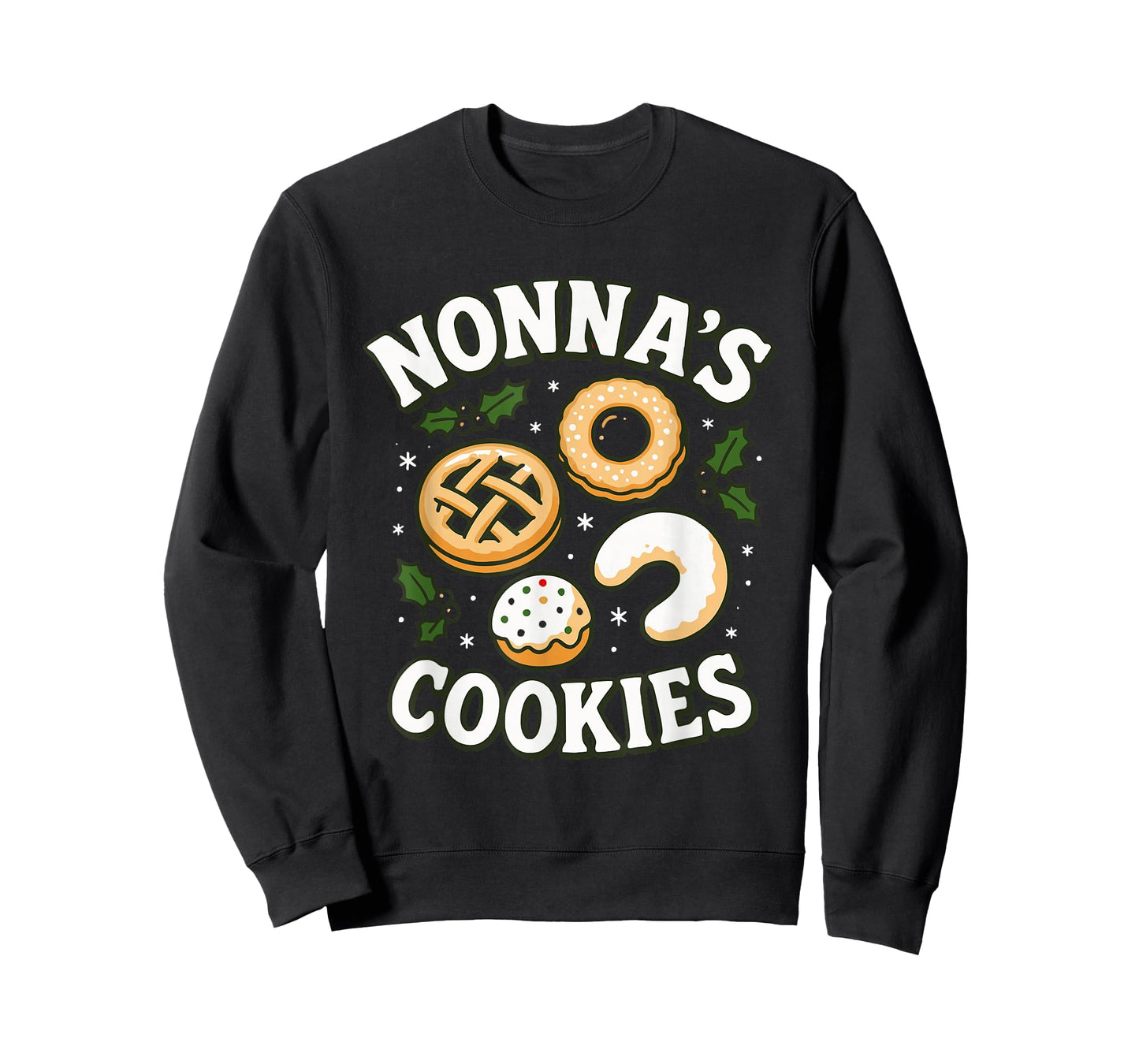 Nonna's Cookies Italian Christmas Festive Holiday Baking T-Shirt