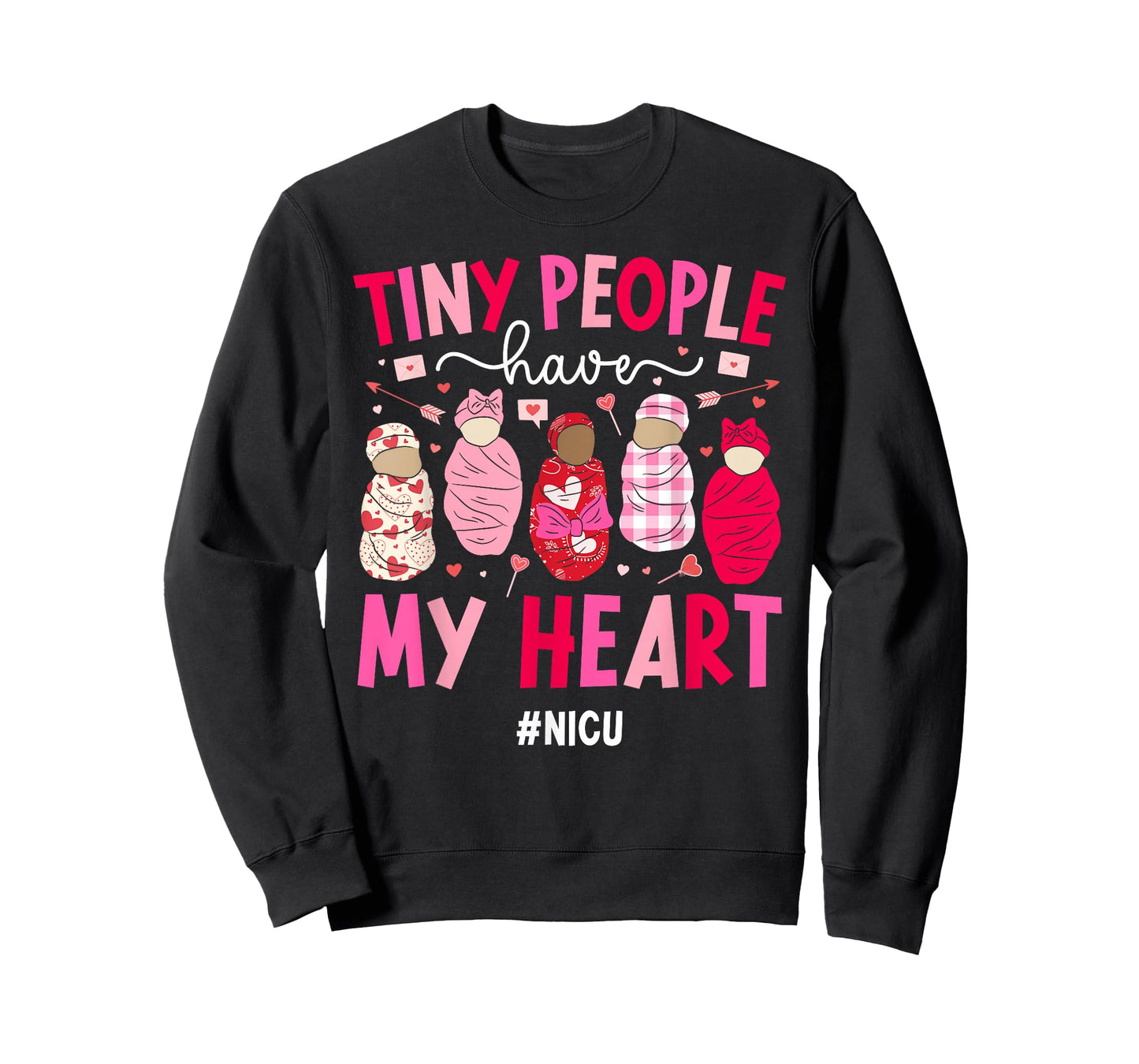 Valentine NICU Nurse Valentines Day Neonatal ICU Nurse T-Shirt
