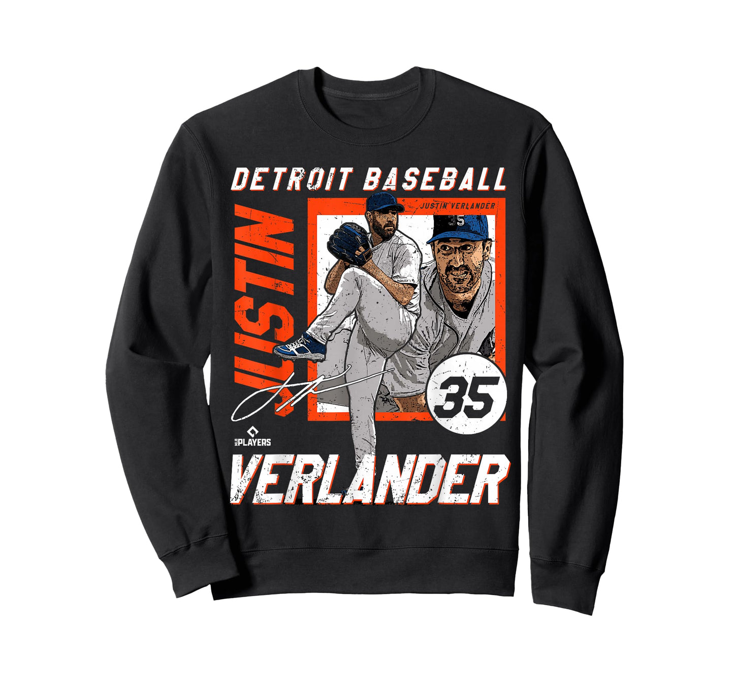 Justin Verlander | Detroit T Baseball Players | MLBJVE208M T-Shirt