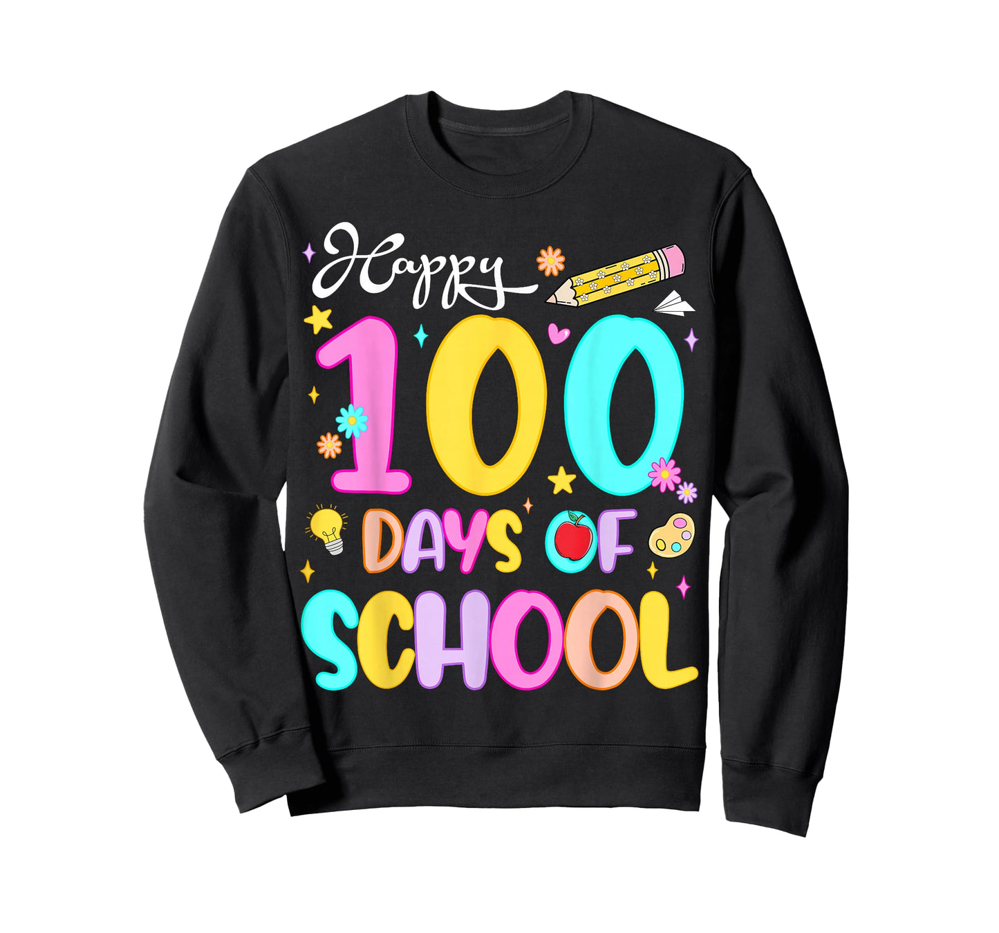 Happy 100 Days of School Preppy 100th Day of School Girls T-Shirt