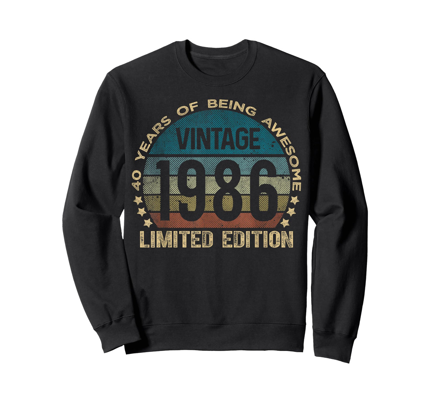 40 Year Old Gifts Vintage 1986 Limited Edition 40th Birthday T-Shirt