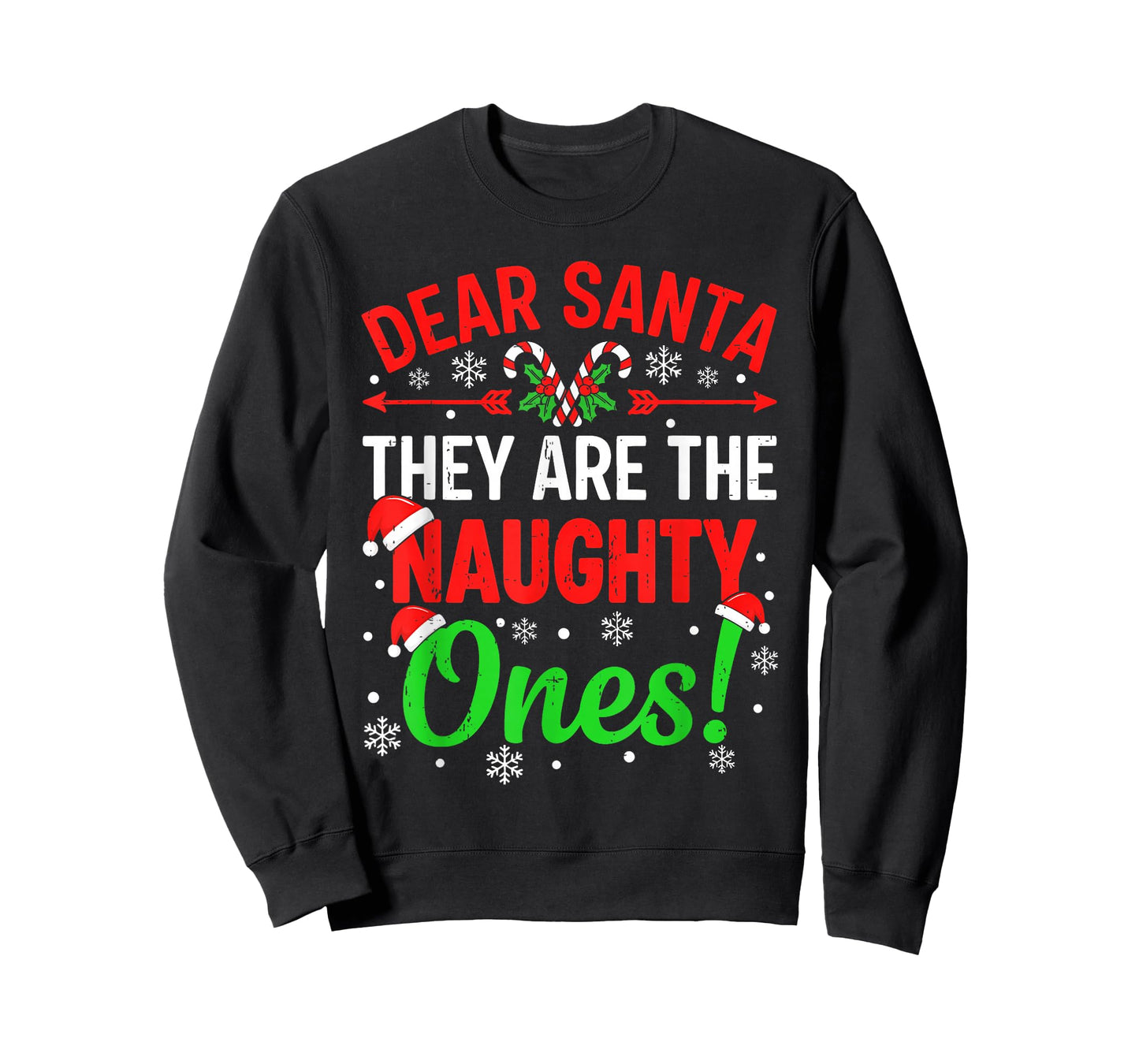 Dear Santa They're The Naughty Ones Funny Christmas Kid Boys T-Shirt