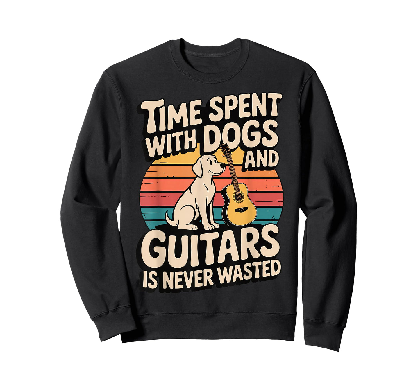 Time Spent with Dogs and Guitars is Never Wasted T-Shirt