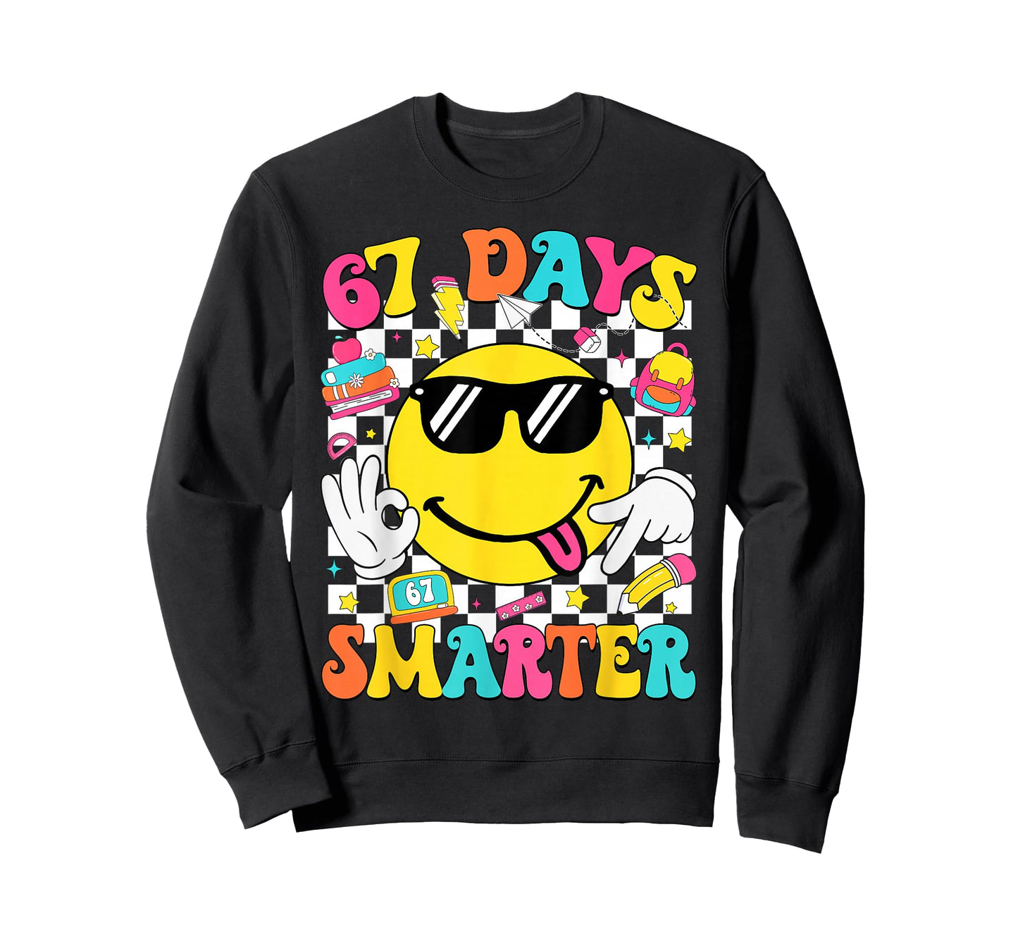67th Day of School Shirt 67 Days Smarter Teacher Boy Girls T-Shirt