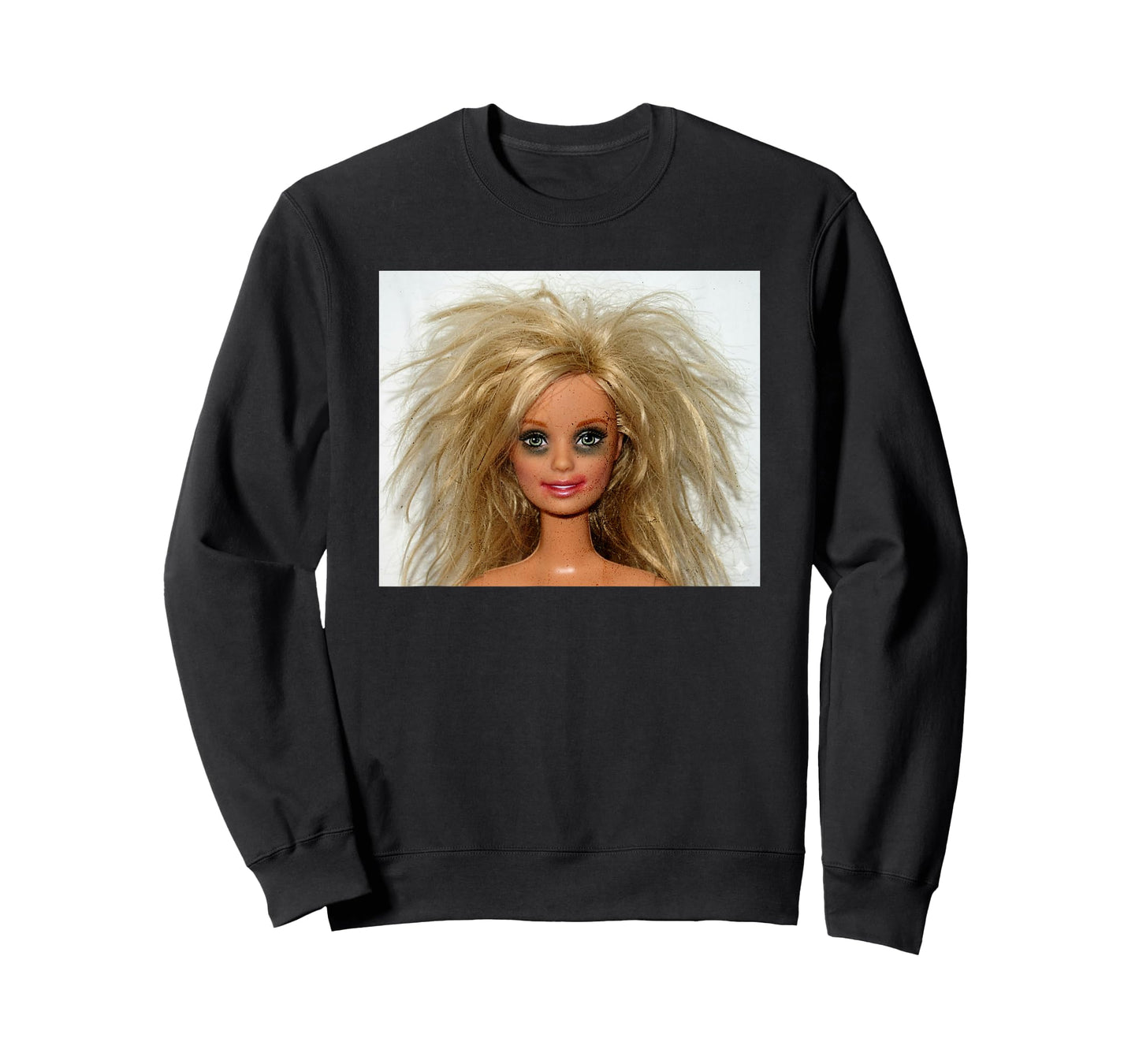 New Funny Distressed Blonde Doll Face Meme T-Shirt