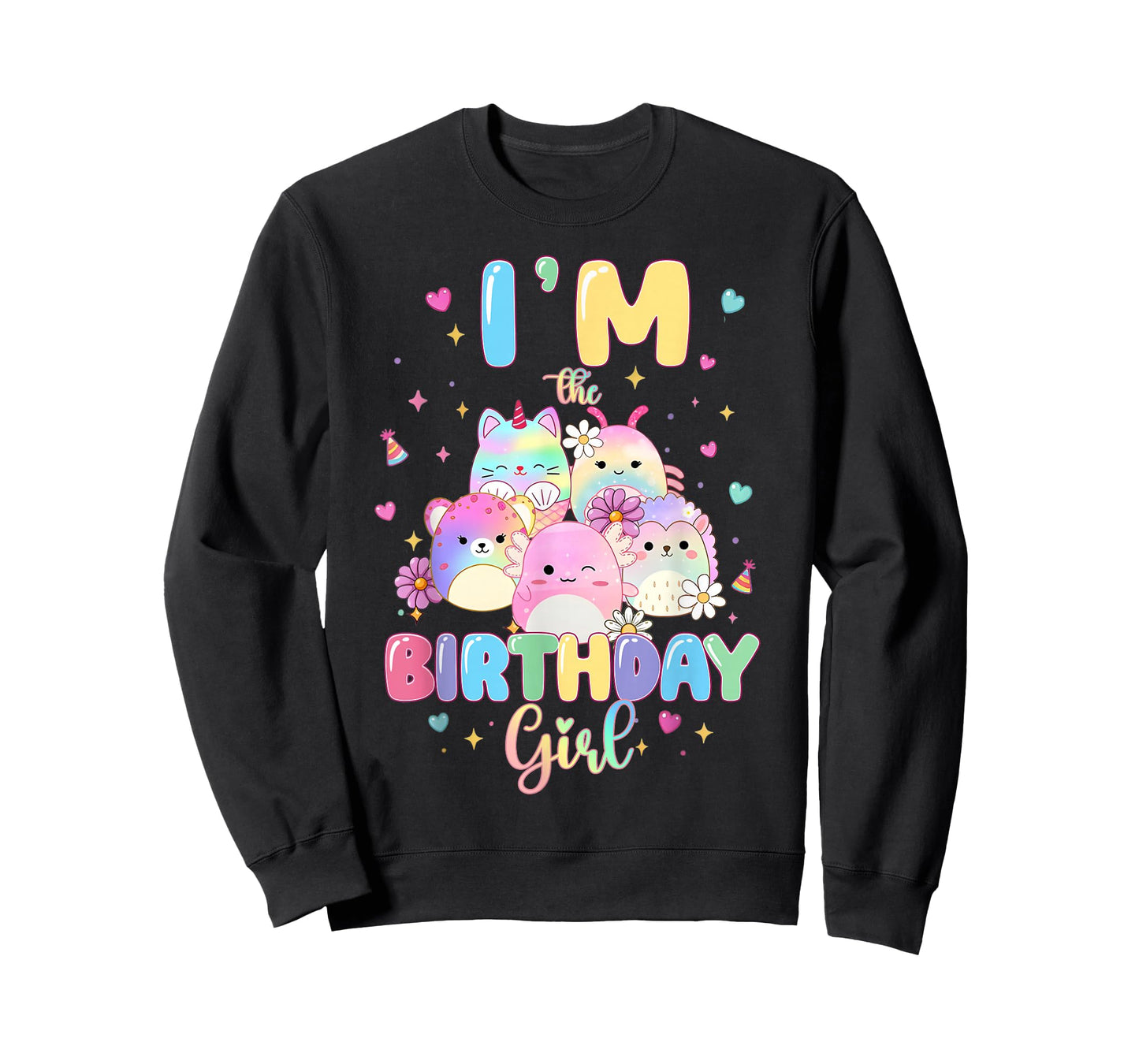 I'm The Birthday Girl Squish Squad Birthday Party Girls Kids T-Shirt
