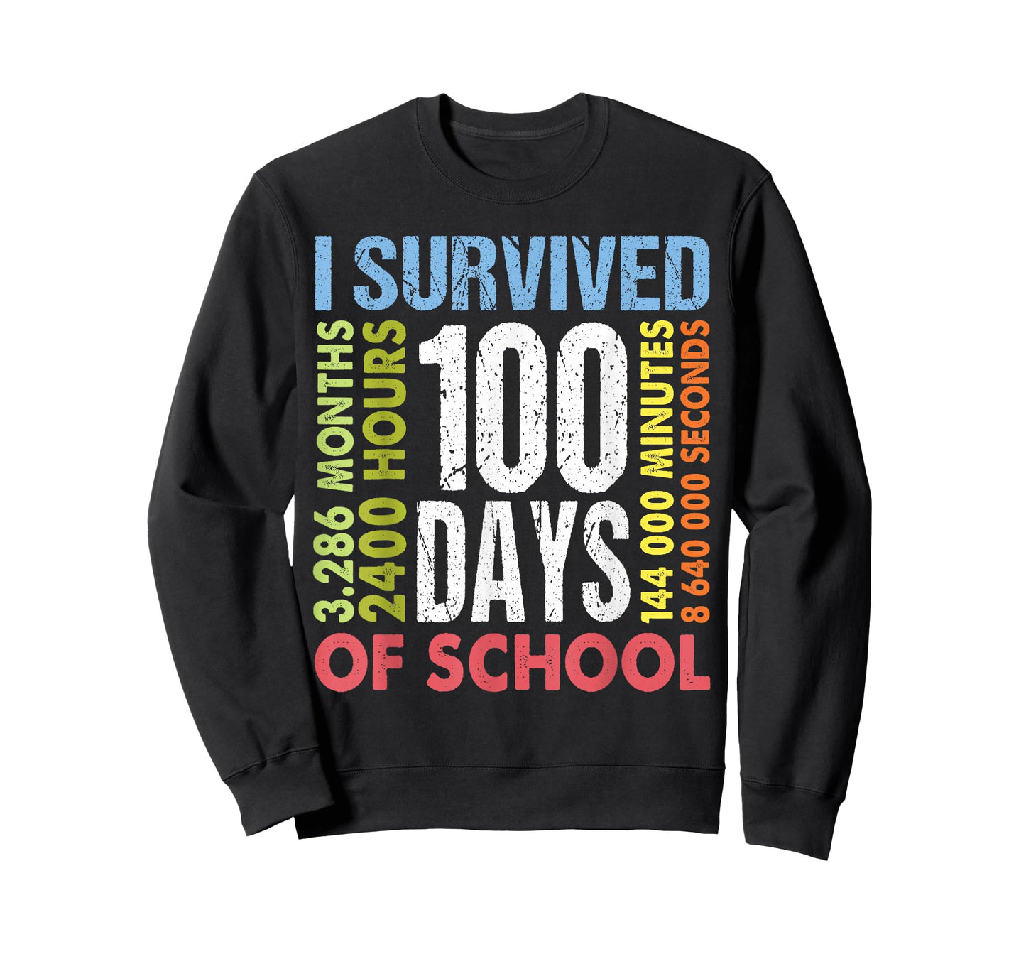 Funny I Survived 100 Days of School Boys Girls Teachers T-Shirt