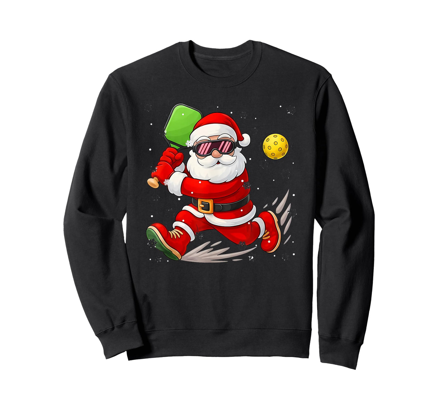 Christmas Santa Playing Pickleball Pajama Toddler Boys Kids T-Shirt