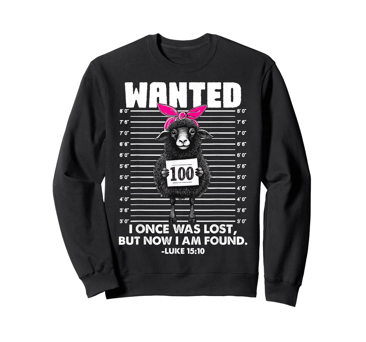 Wanted I Once was Lost Bible Verse Jesus Funny Sheep Easter T-Shirt