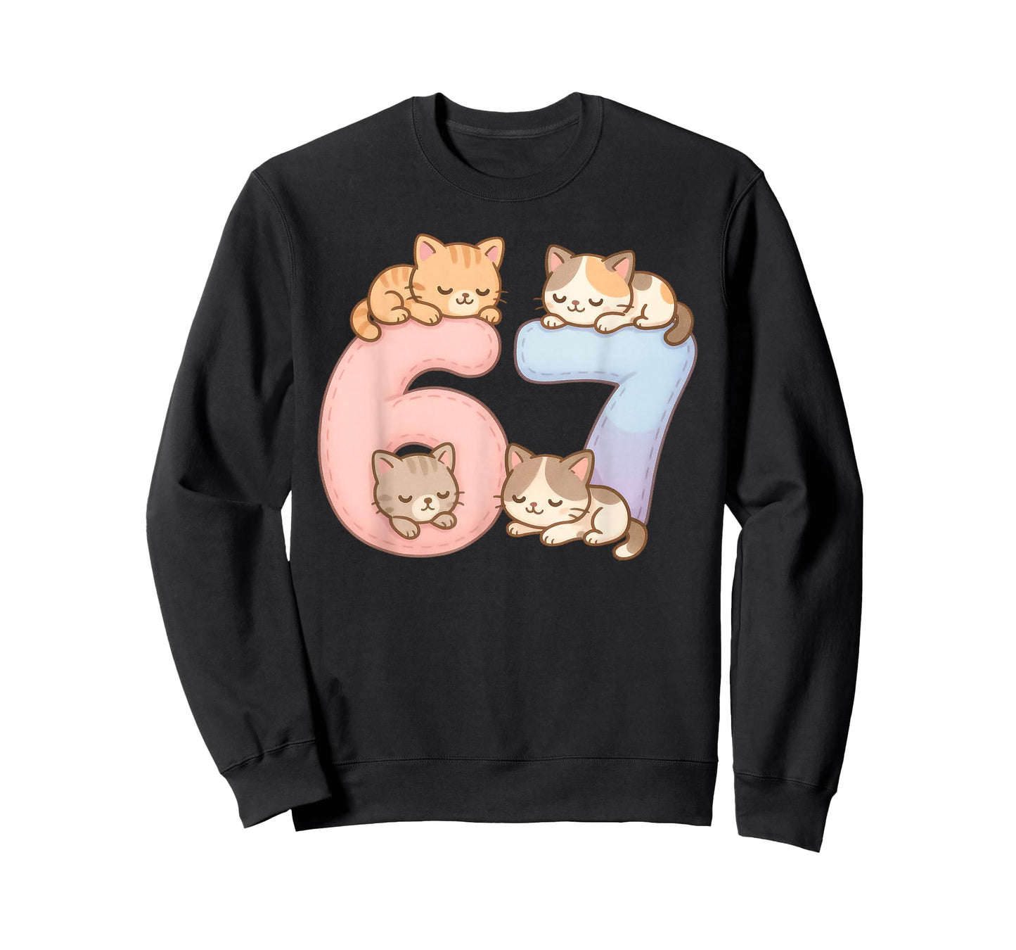 Funny Cat 67 Six Seven Meme T-Shirt