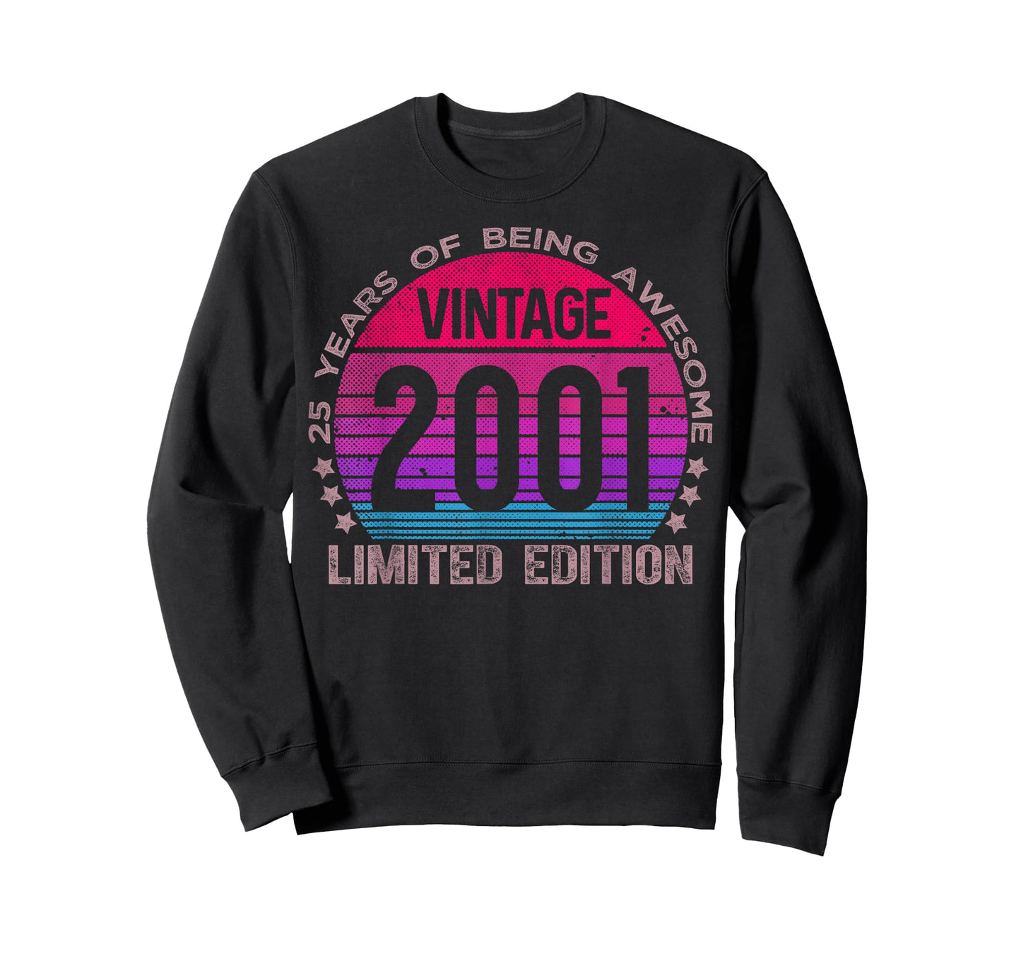 25 Year Old Gifts Vintage 2001 Limited Edition 25th Birthday T-Shirt