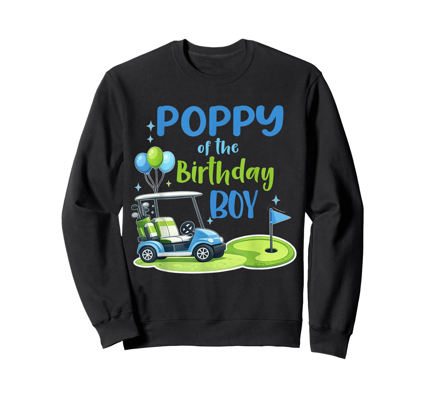 Poppy of The Birthday Boy Golf Sport Matching T-Shirt