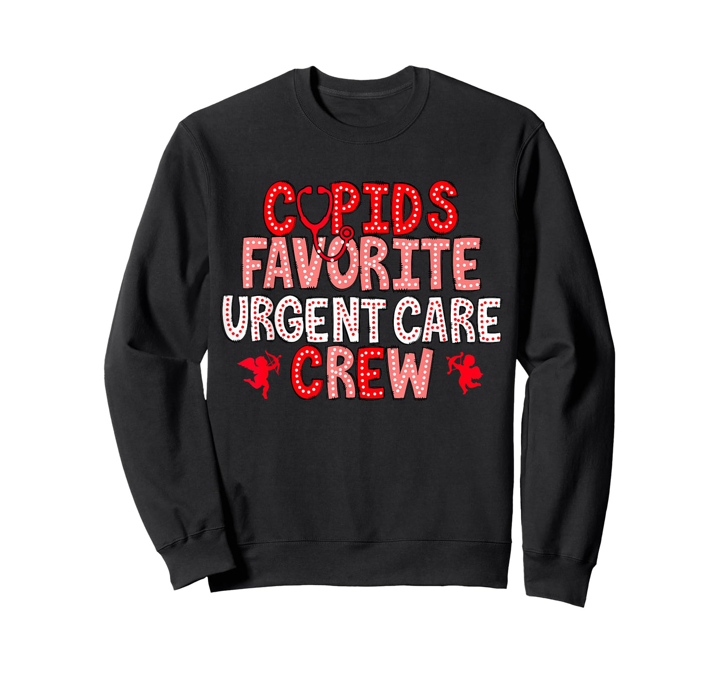 Cupid's Favorite Urgent Care Crew Nurse Valentines Injury T-Shirt