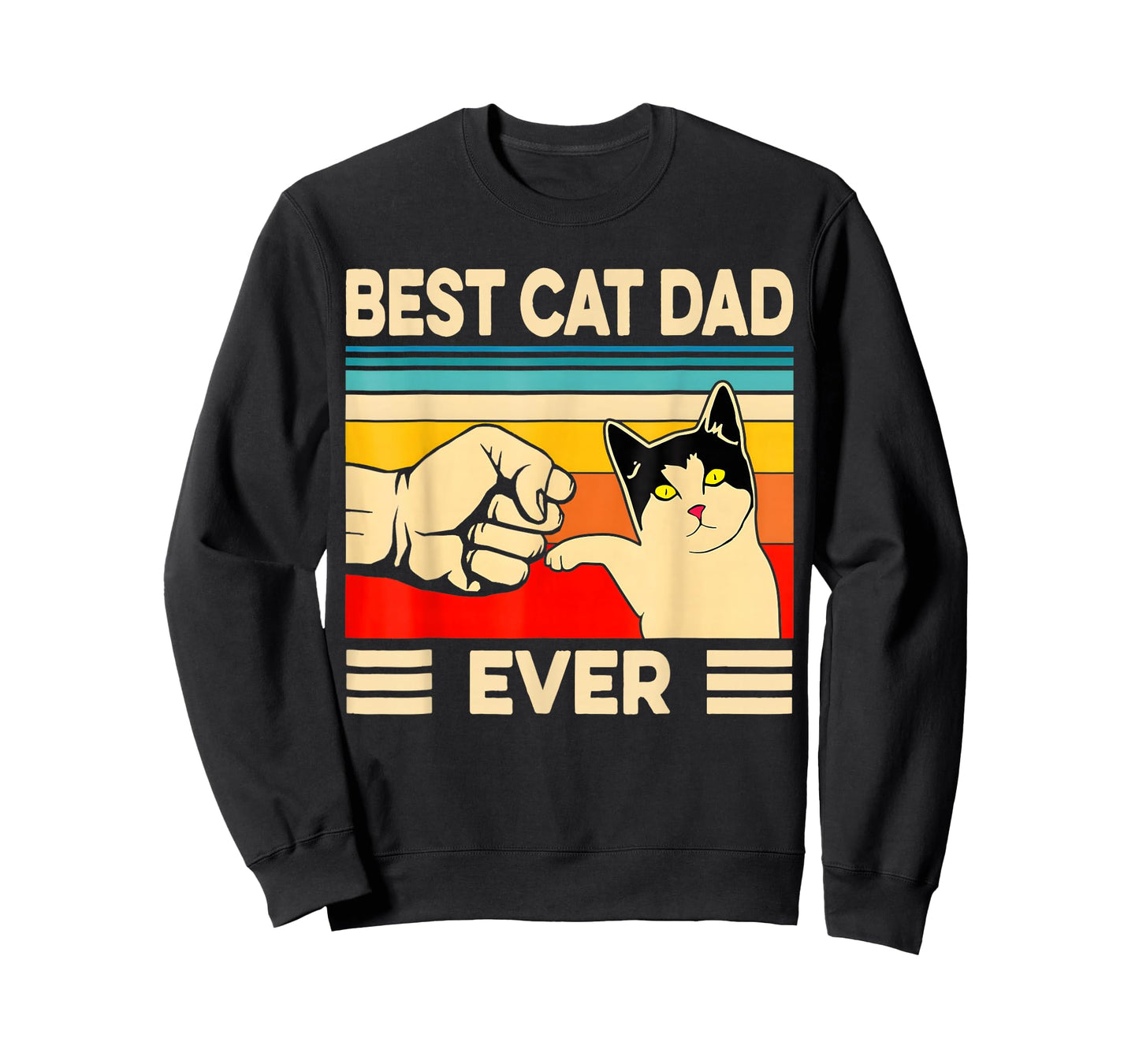 Cat-Shirt Men Best Cat Dad Ever Funny Cat Lover Gift T-Shirt