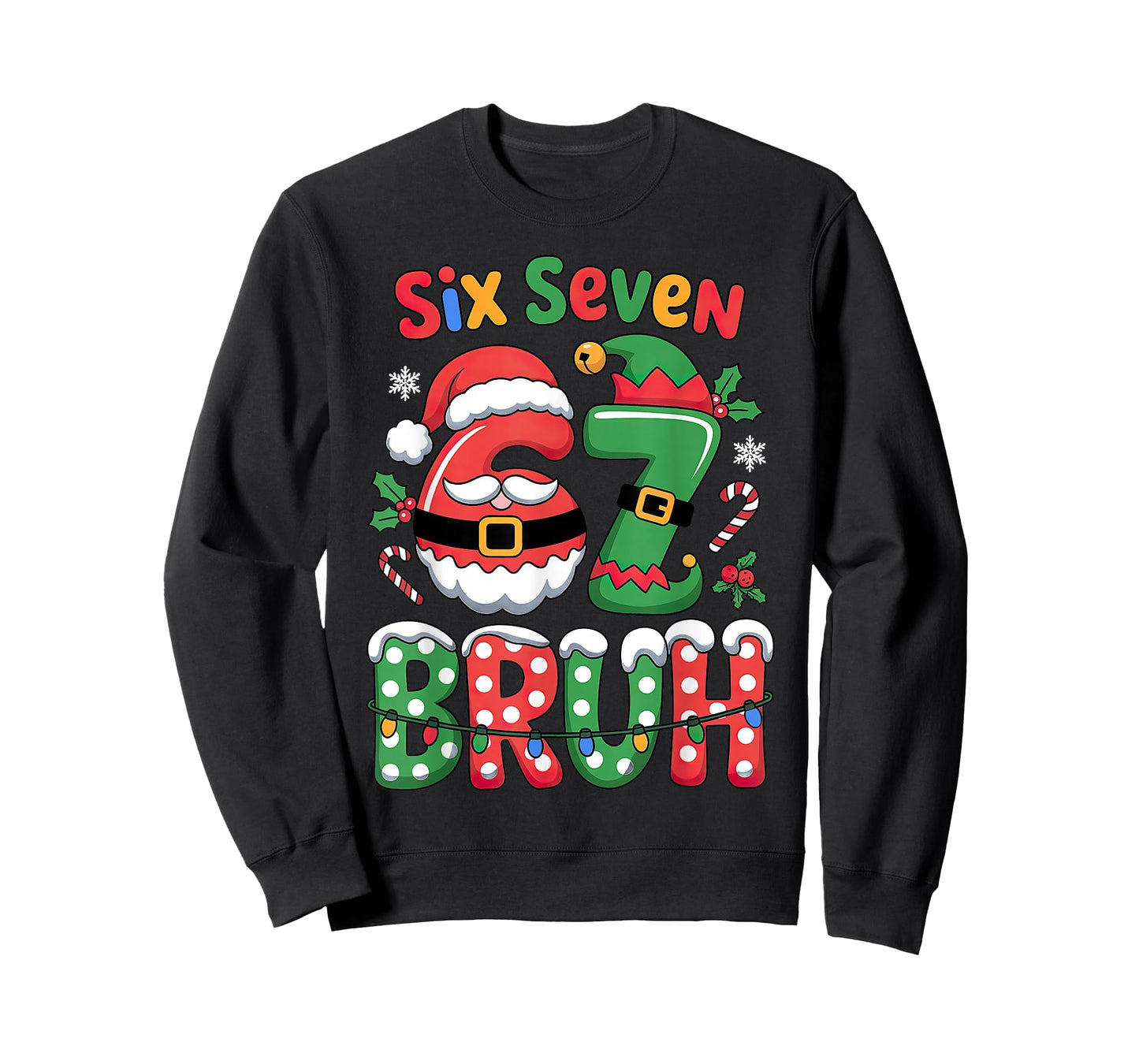 67 Christmas 6 7 Meme Six Seven Xmas T-Shirt