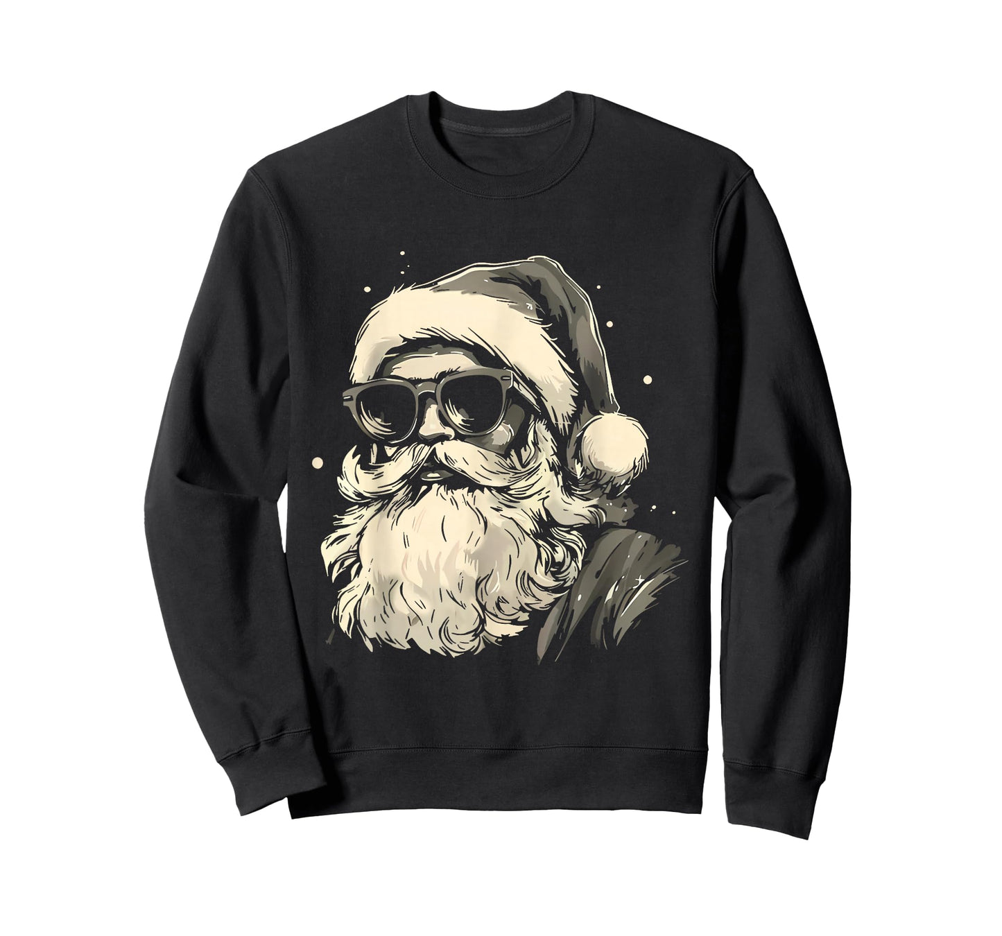 Cool Santa Claus Face Retro Sunglasses Christmas Men Boys T-Shirt