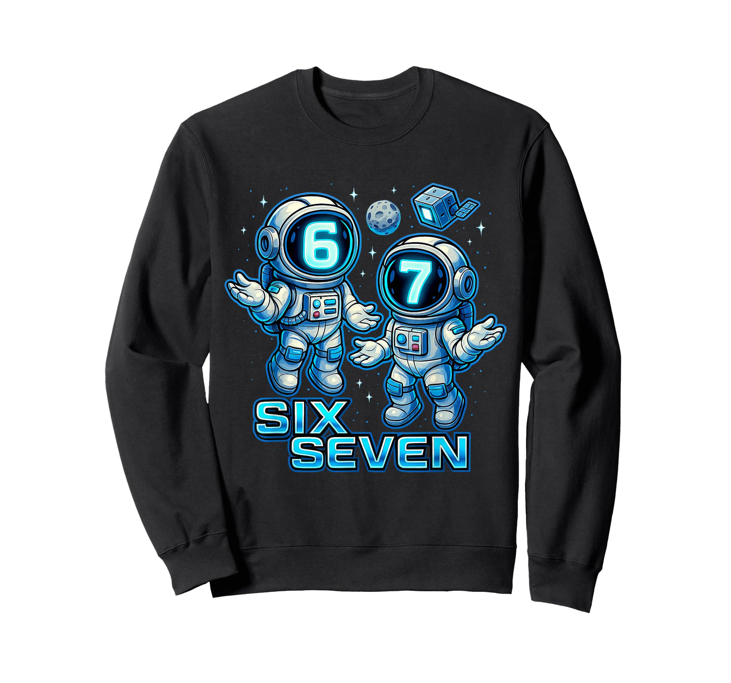 67 Space Astronauts - Six Seven 6-7 Boys Teen Kid Slang Meme T-Shirt