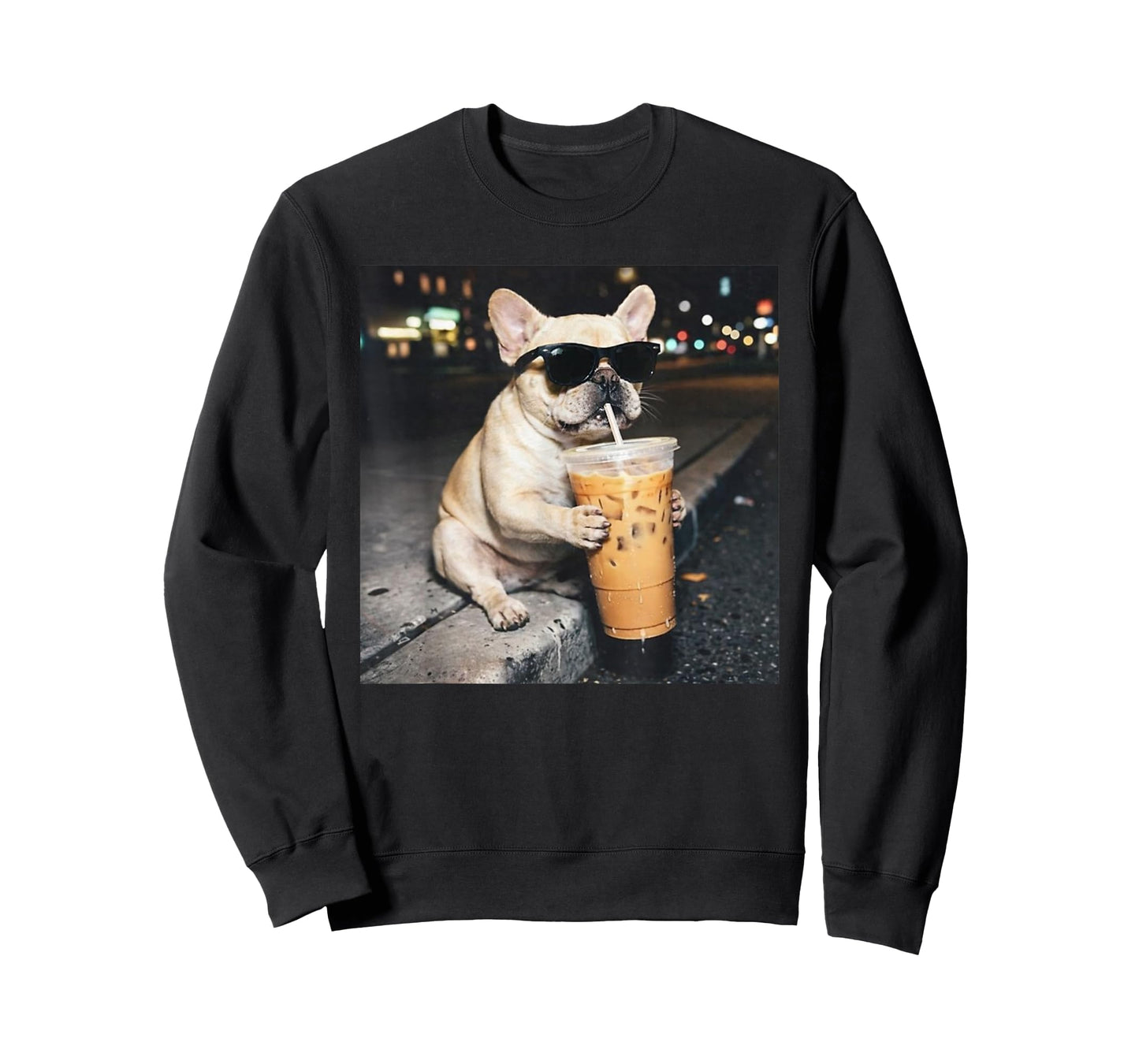 French Bulldog Iced Coffee T-Shirt