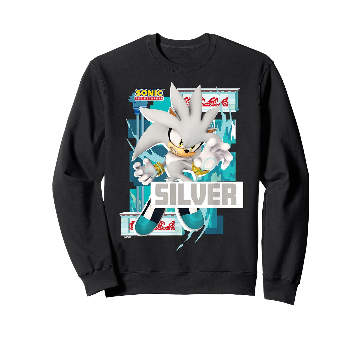 Sonic The Hedgehog - in The Zone - Silver T-Shirt