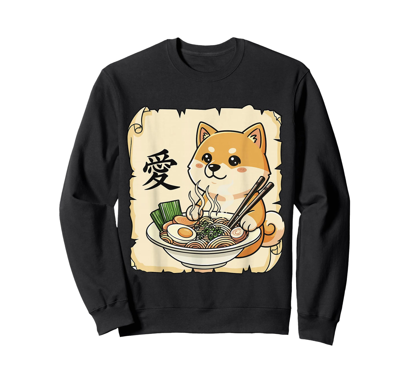 Funny Dog Ramen Kawaii Anime Japanese Graphic Women Men T-Shirt
