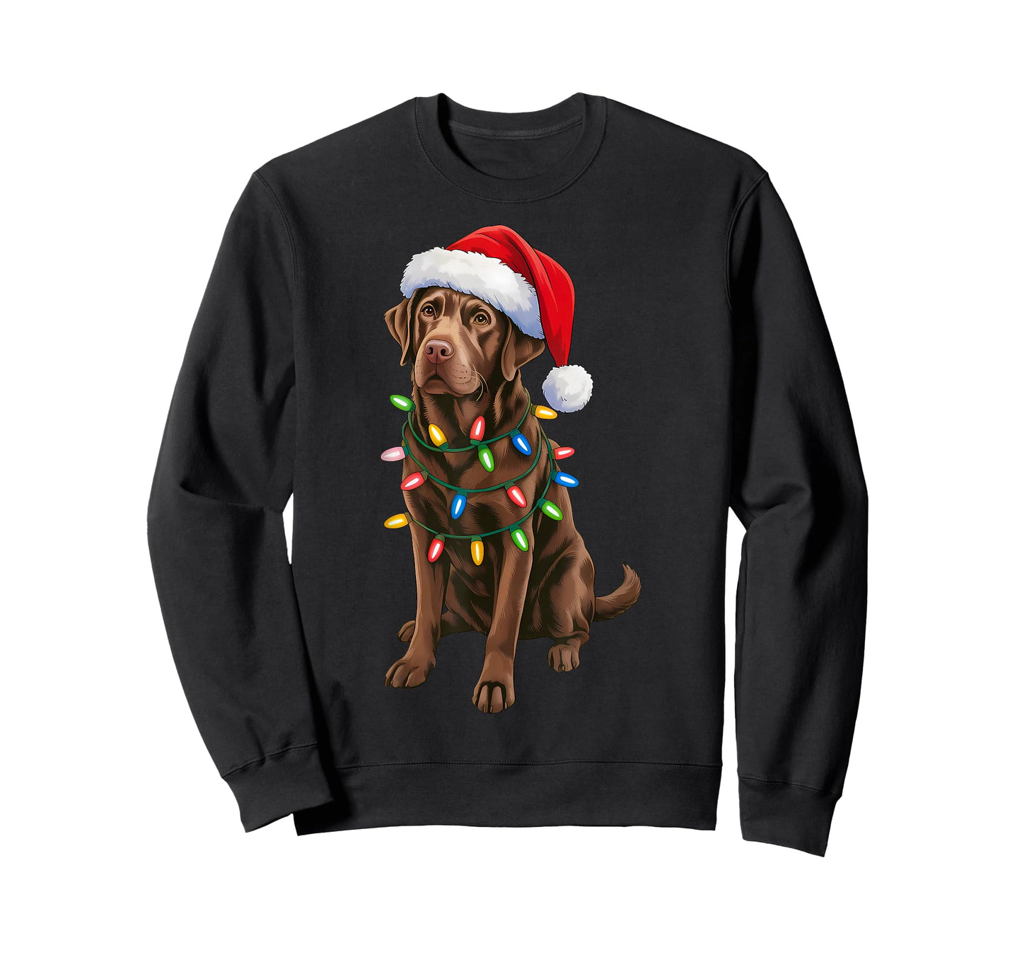 Christmas Chocolate Lab Labrador Retriever Men Women Kids T-Shirt