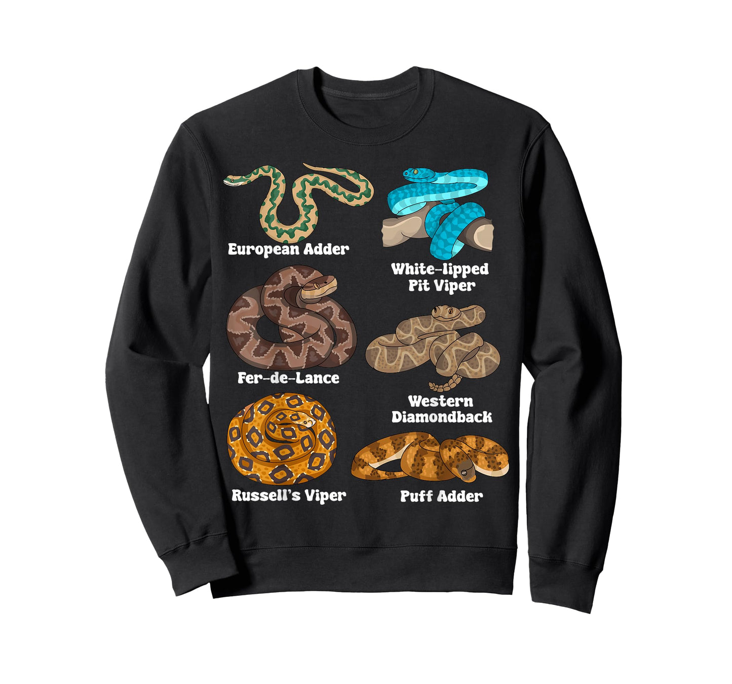 Snake Lover Kids Herpetologist Boys Species Snakes T-Shirt