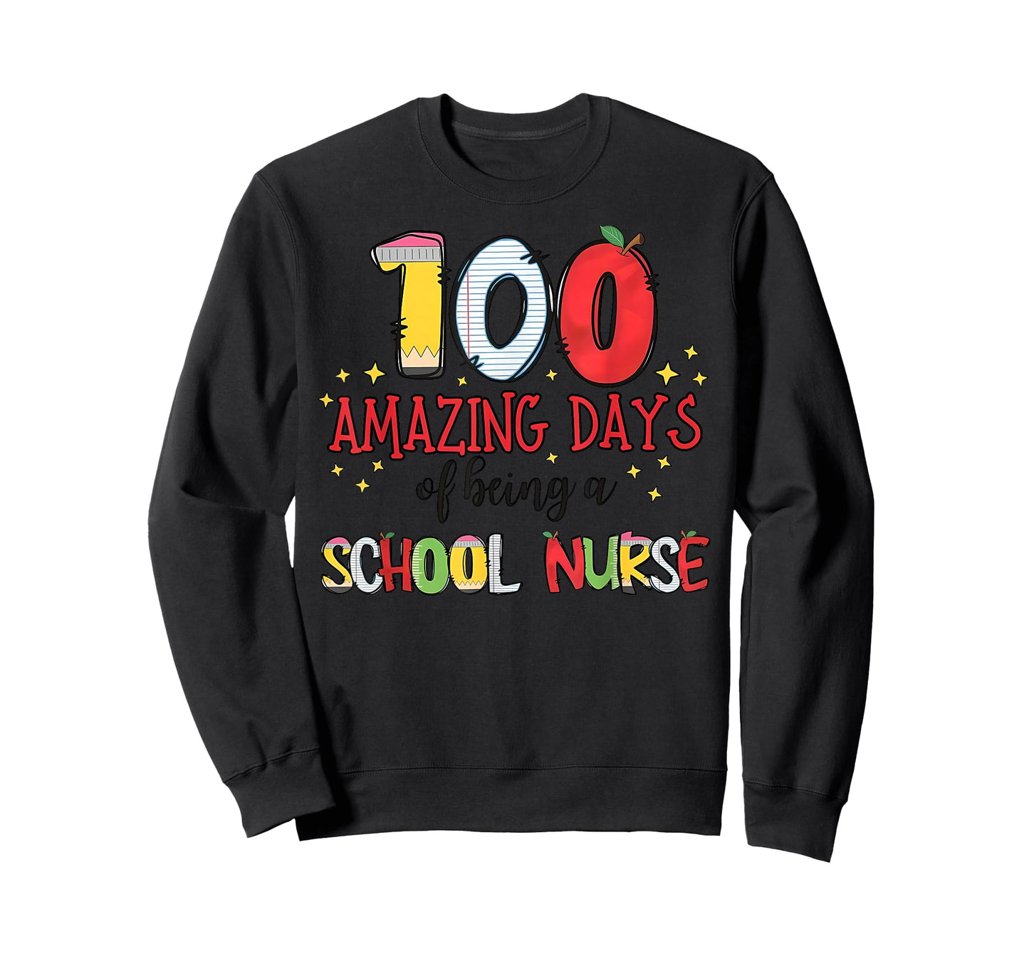 100 Days of Nurse Nursing School 100 Days of School T-Shirt