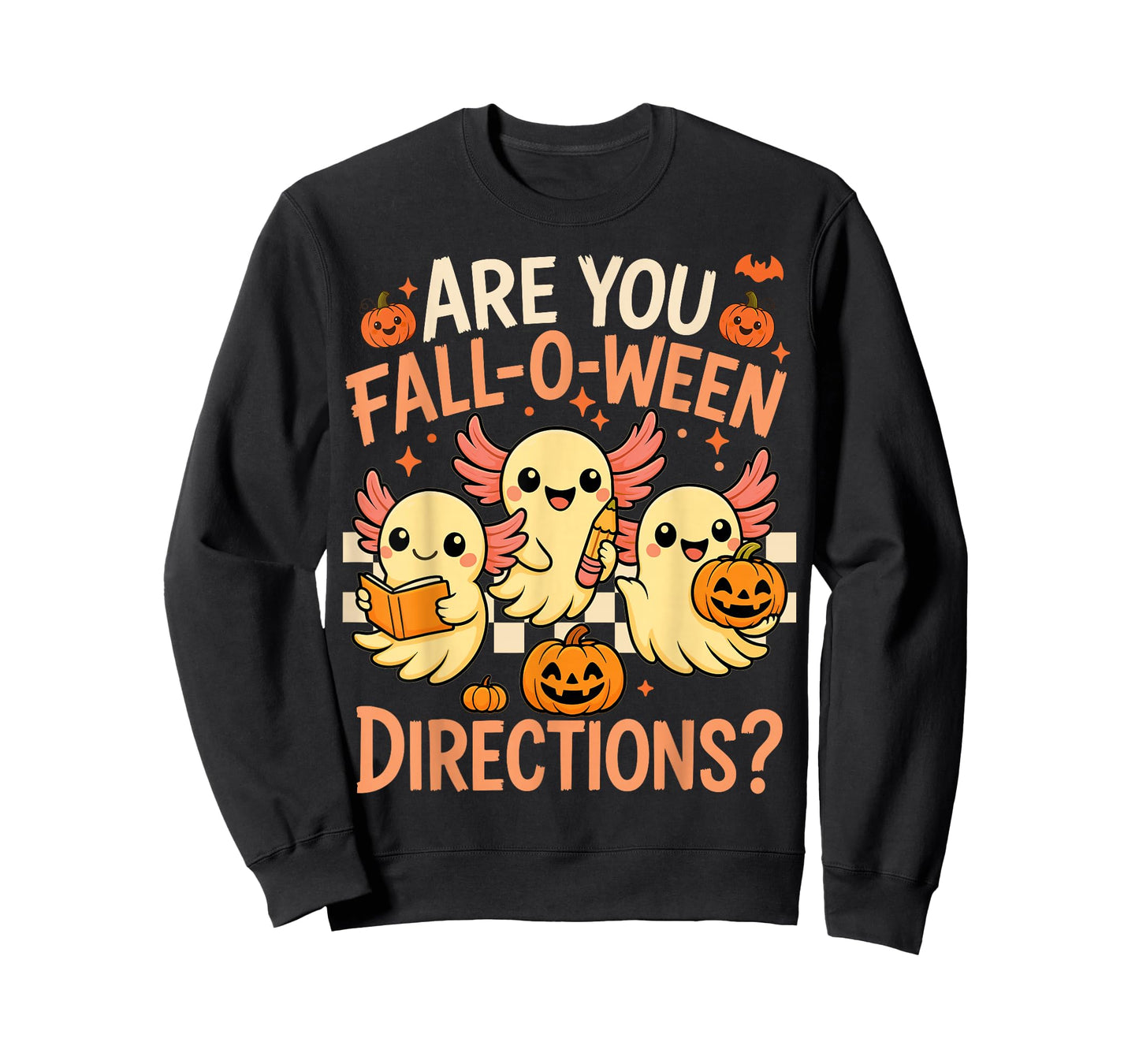 Axolotl are You Fall O Ween Directions Teacher Halloween T-Shirt