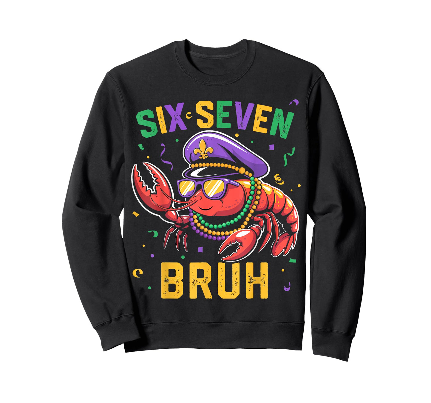 Six Seven 67 Crawfish for Kids Boys Women Men Mardi Gras T-Shirt
