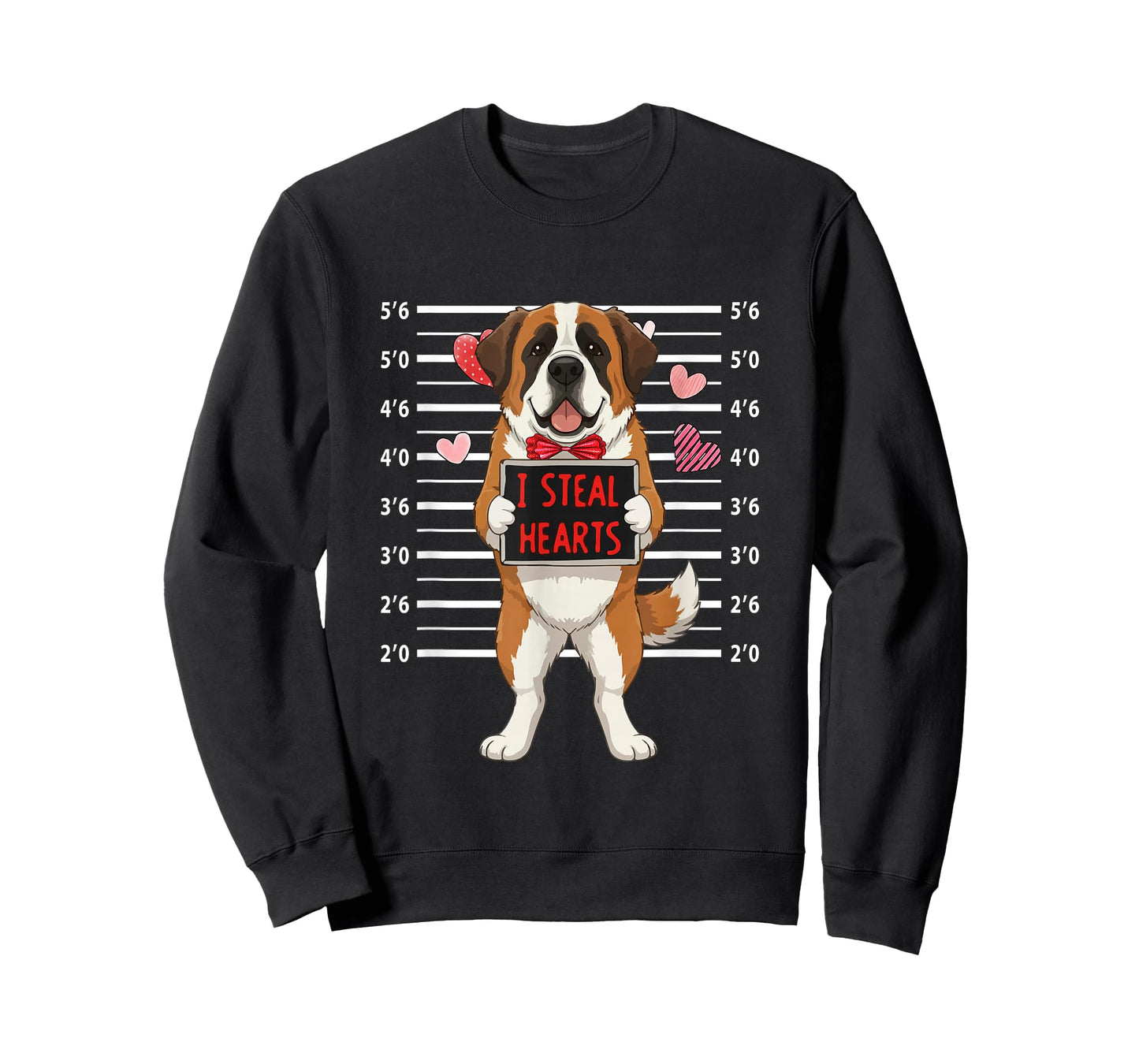 I Steal Cute Hearts Valentine's Day St. Bernard Lover Owner T-Shirt