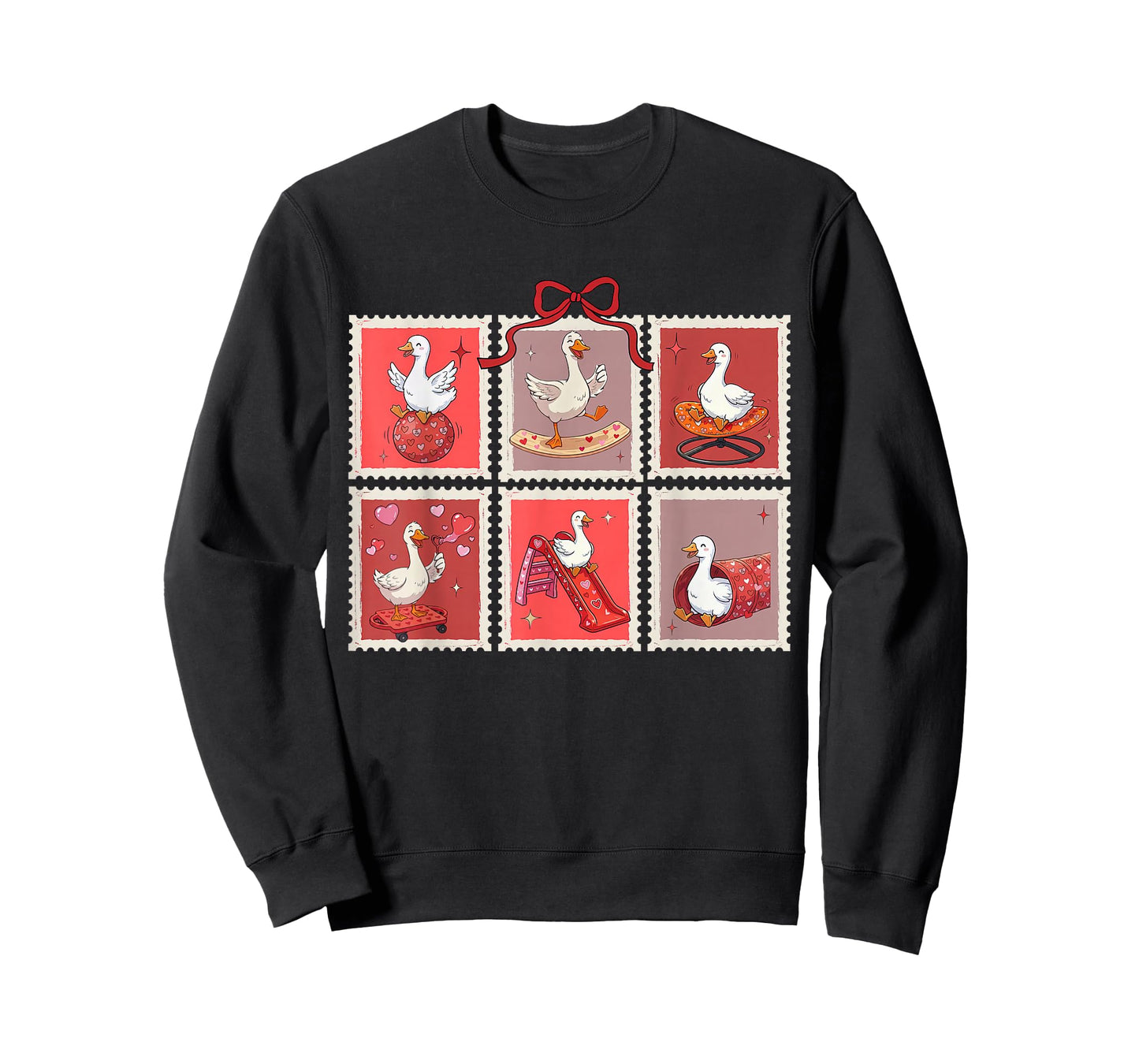 Stamp Valentines Occupational Therapy Silly Goose Therapist T-Shirt