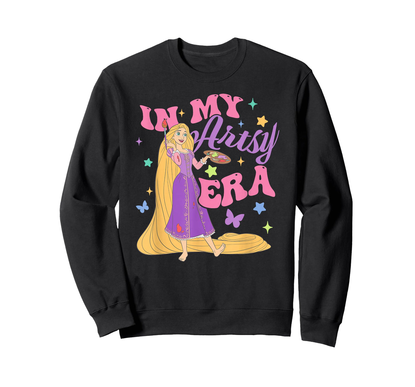 Disney Tangled Rapunzel in My Artsy Era Portrait T-Shirt