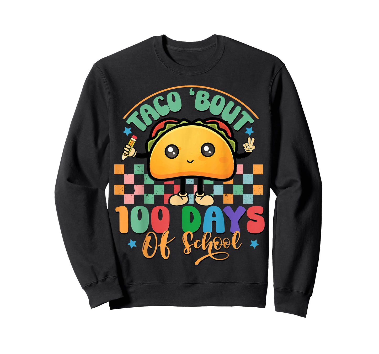 Taco About 100 Days of School Smarter 100th Day Girls Boys T-Shirt