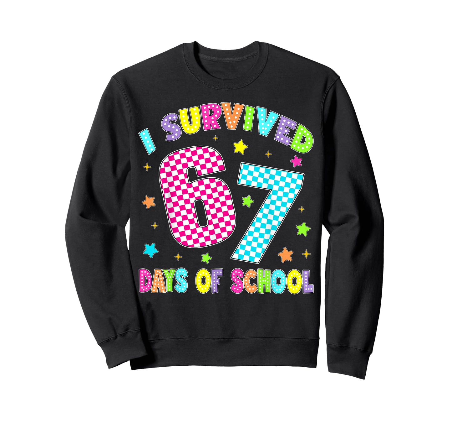 I Survived 67 Days of School Six Seven 67 Meme Slang Kids T-Shirt