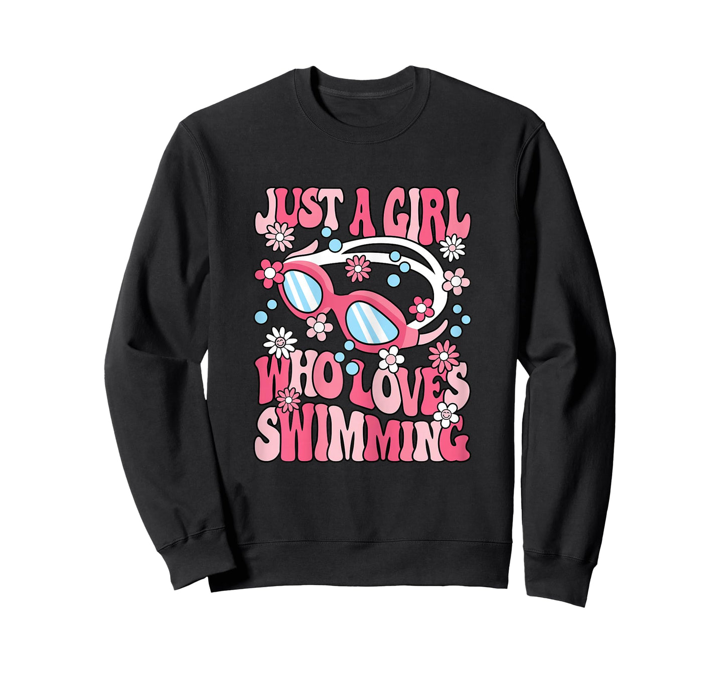 Just A Girl Who Loves Swimming Swim Swimmer Girls Kids T-Shirt