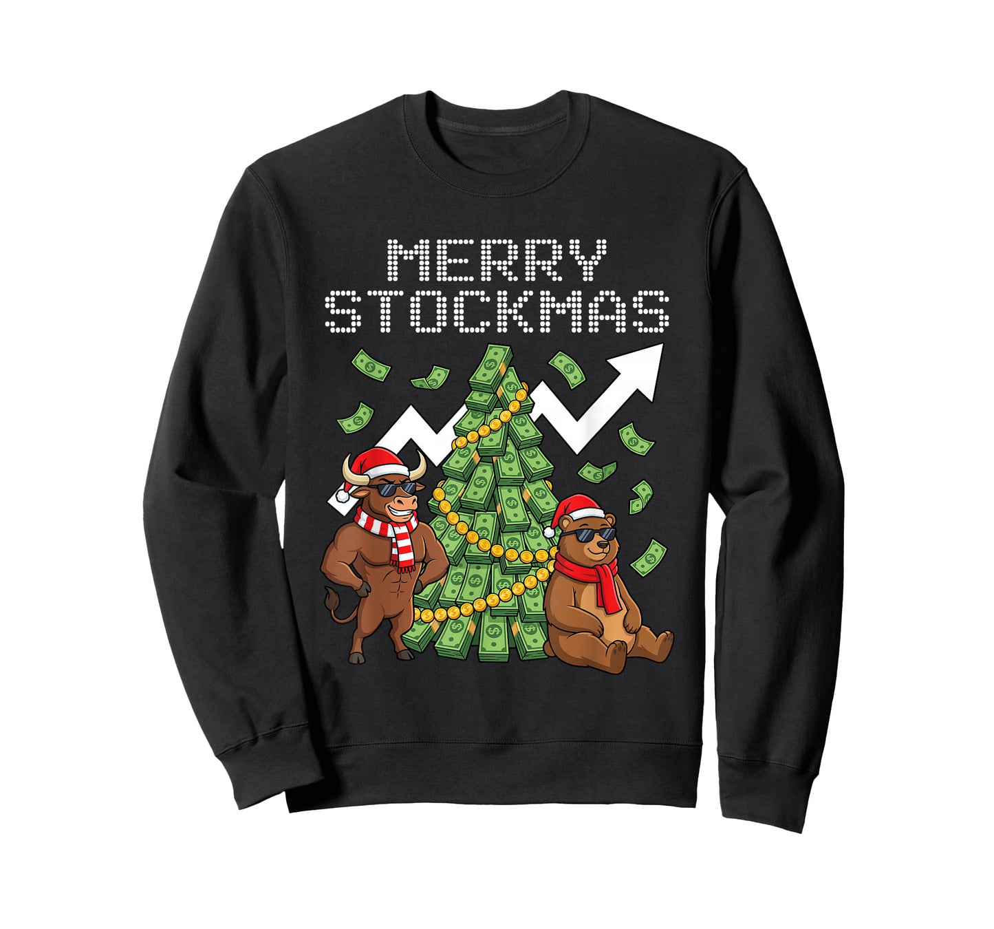 Investor Christmas Men Women Kids Funny Stock Market T-Shirt