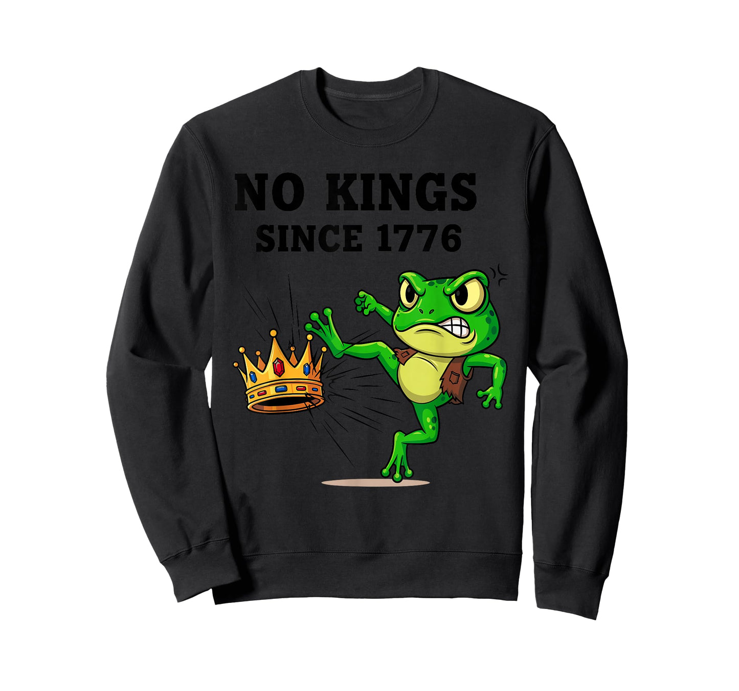 No Kings Since 1776 Frog Protest T-Shirt